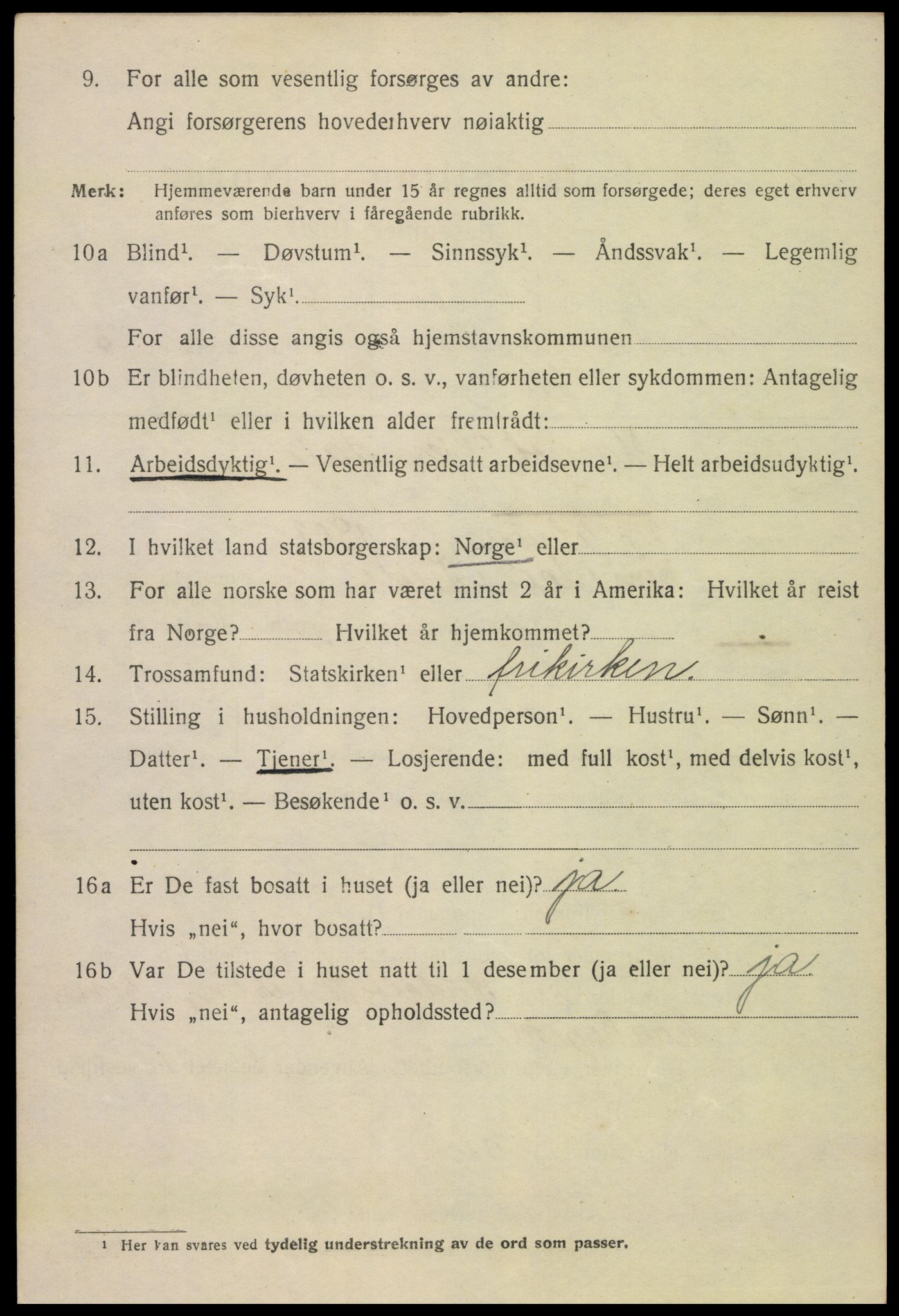 SAK, 1920 census for Kristiansand, 1920, p. 18204