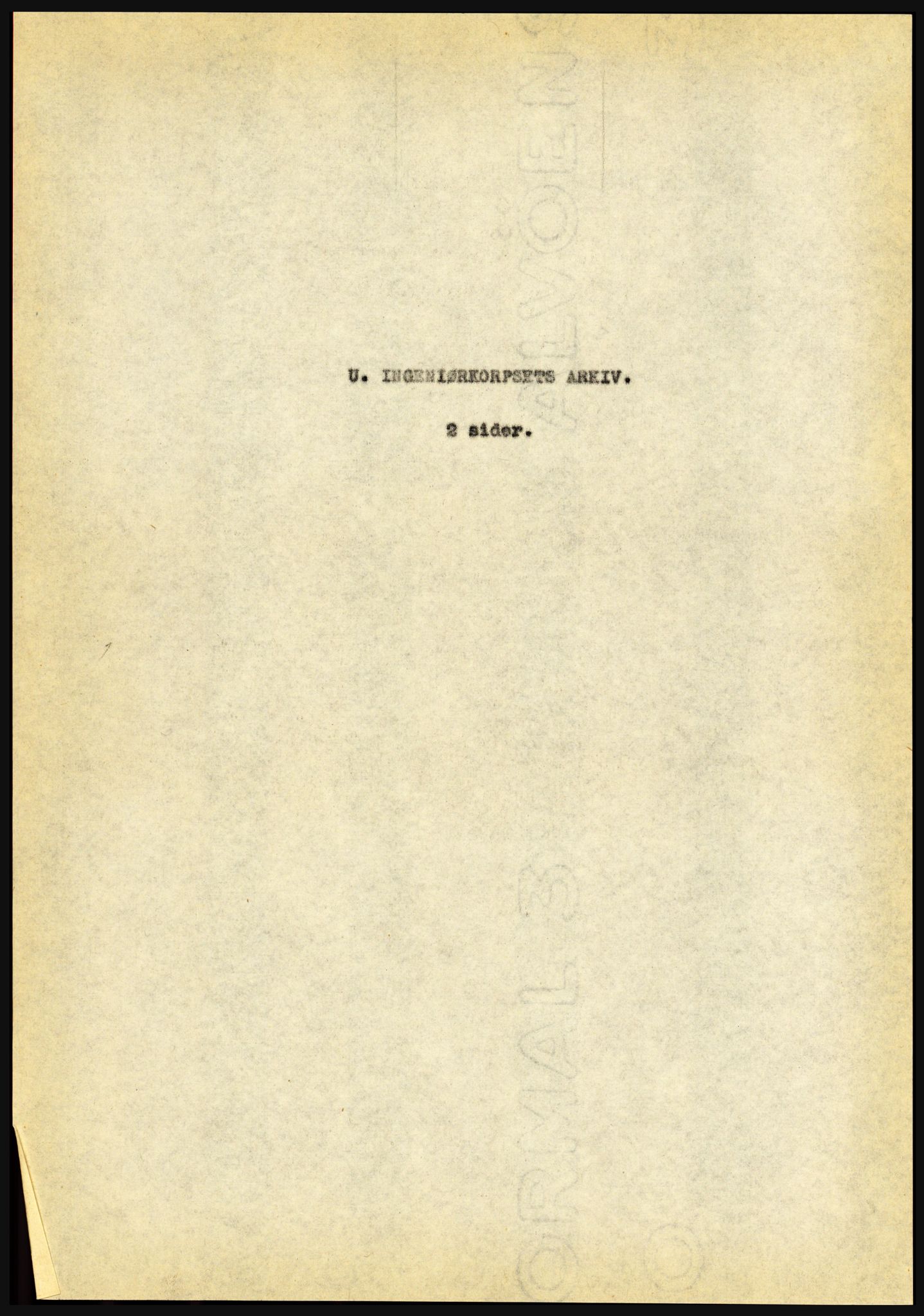 Riksarkivet, Seksjon for eldre arkiv og spesialsamlinger, AV/RA-EA-6797/H/Ha, 1953