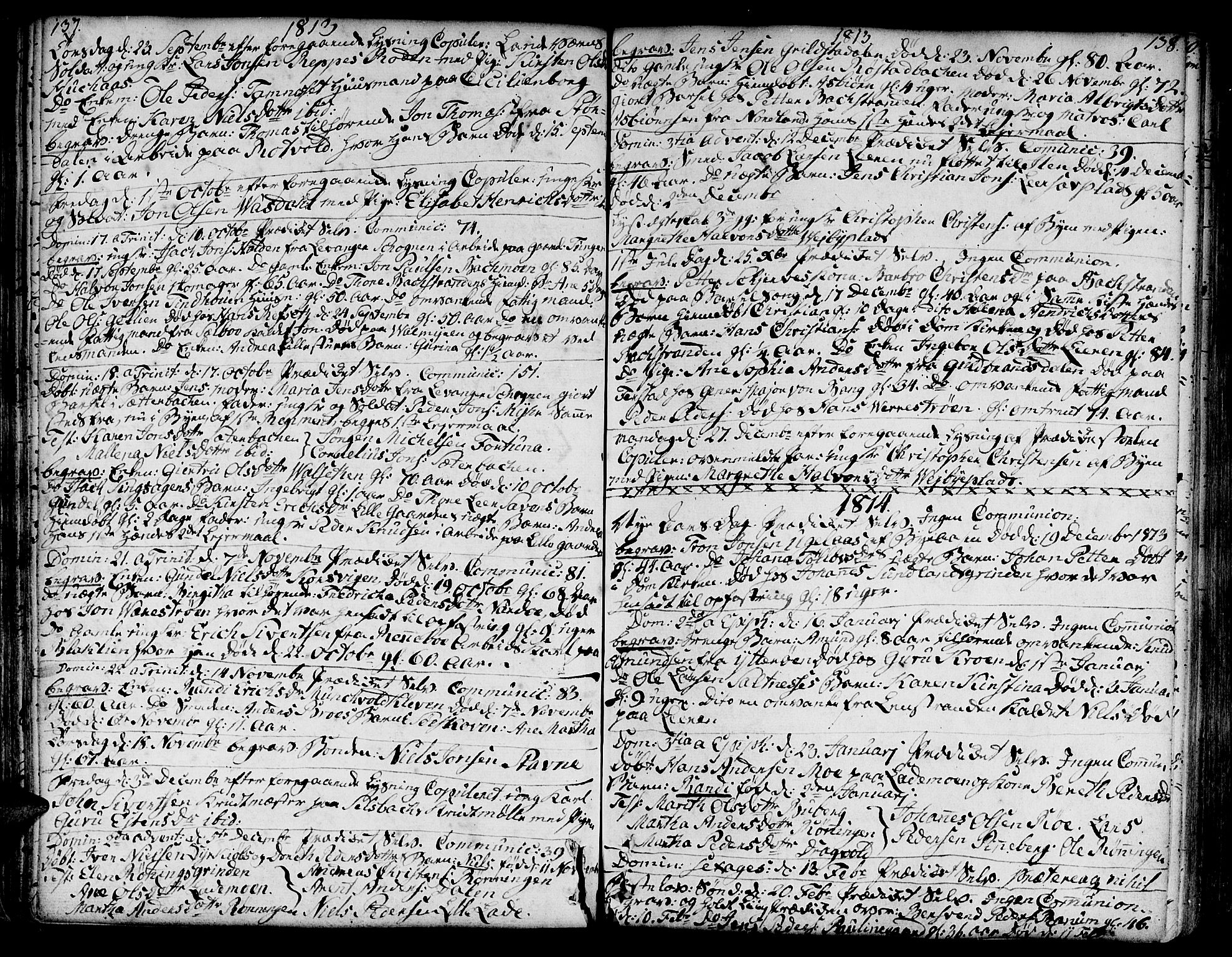 Ministerialprotokoller, klokkerbøker og fødselsregistre - Sør-Trøndelag, SAT/A-1456/606/L0280: Parish register (official) no. 606A02 /1, 1781-1817, p. 137-138