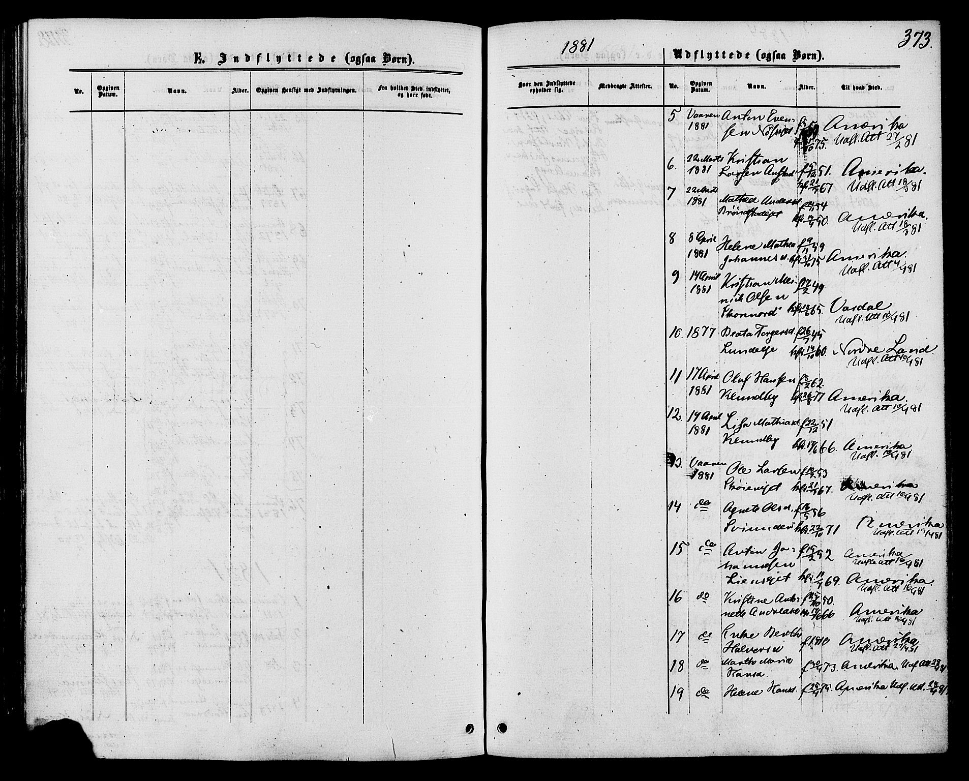 Biri prestekontor, SAH/PREST-096/H/Ha/Haa/L0006: Parish register (official) no. 6, 1877-1886, p. 373