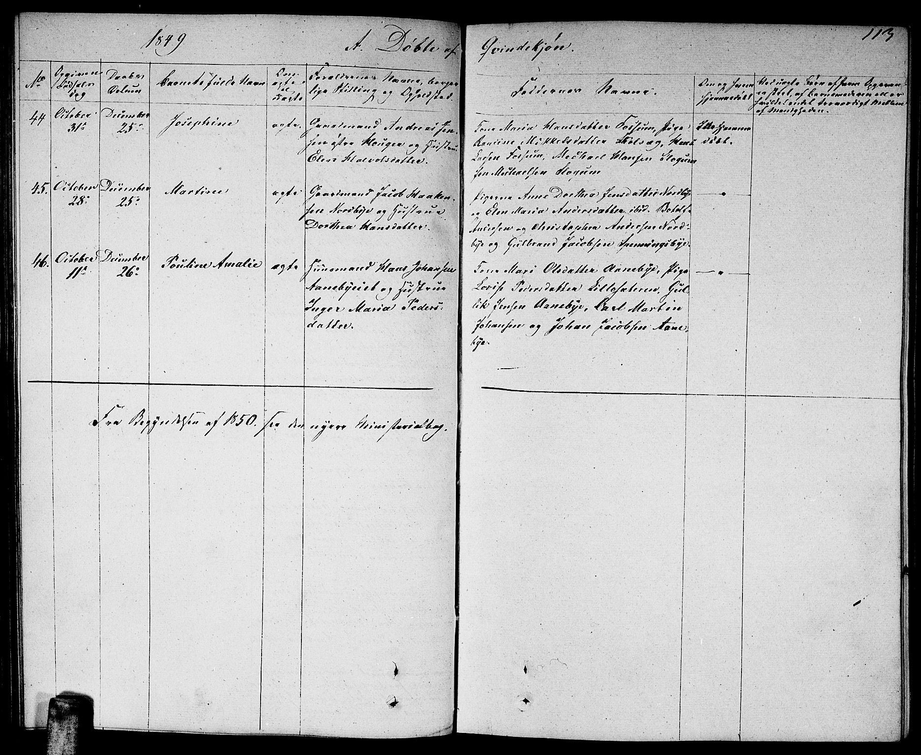 Nittedal prestekontor Kirkebøker, AV/SAO-A-10365a/F/Fa/L0004: Parish register (official) no. I 4, 1836-1849, p. 113