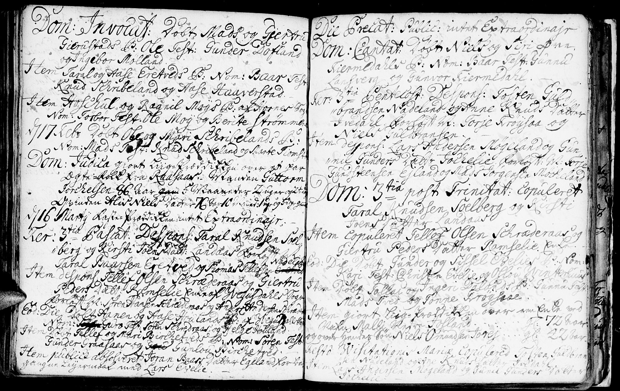 Evje sokneprestkontor, AV/SAK-1111-0008/F/Fa/Fac/L0001: Parish register (official) no. A 1, 1705-1764, p. 267-268