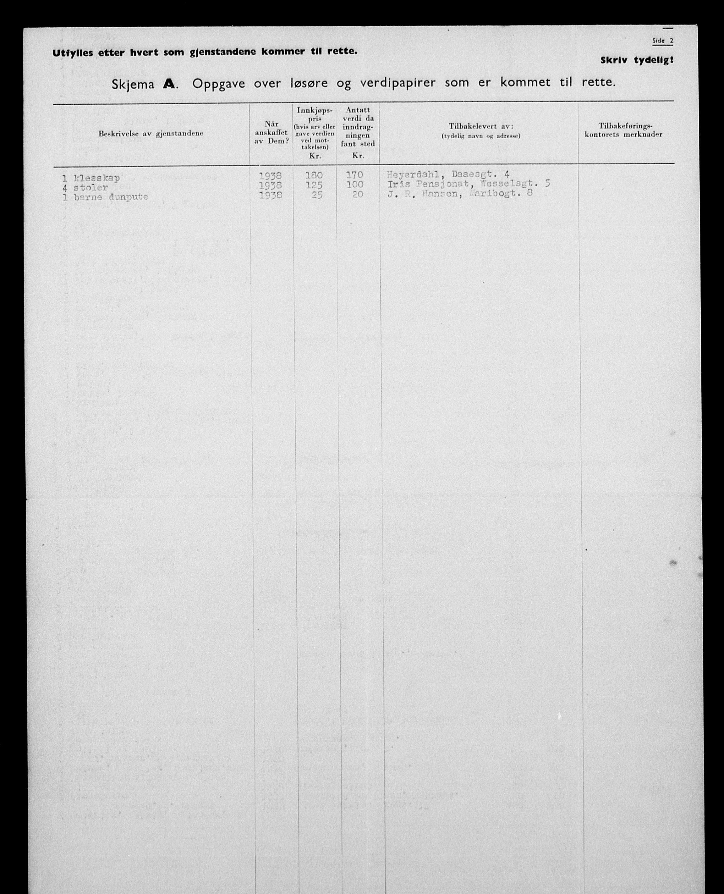 Justisdepartementet, Tilbakeføringskontoret for inndratte formuer, AV/RA-S-1564/H/Hc/Hcc/L0923: --, 1945-1947, p. 332