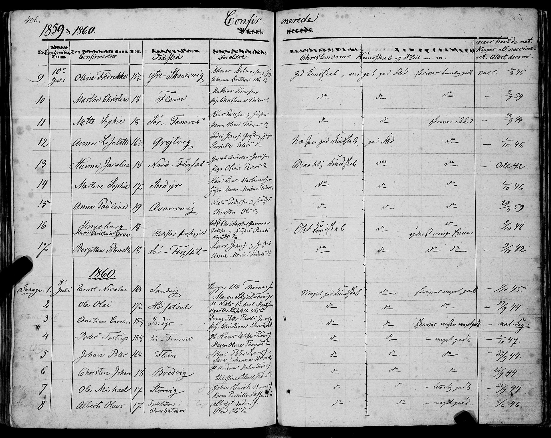 Ministerialprotokoller, klokkerbøker og fødselsregistre - Nordland, SAT/A-1459/805/L0097: Parish register (official) no. 805A04, 1837-1861, p. 406