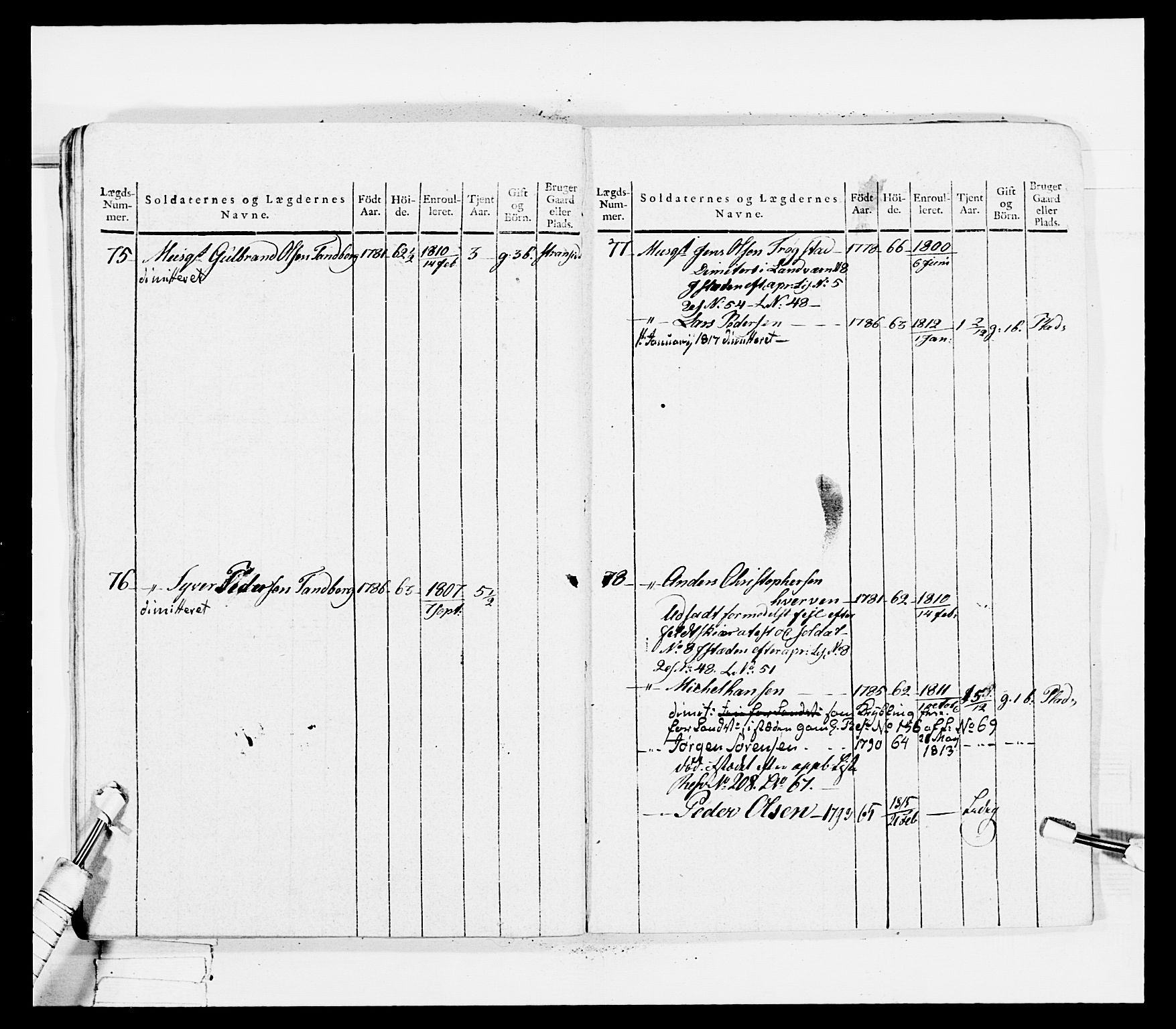 Generalitets- og kommissariatskollegiet, Det kongelige norske kommissariatskollegium, AV/RA-EA-5420/E/Eh/L0036a: Nordafjelske gevorbne infanteriregiment, 1813, p. 355