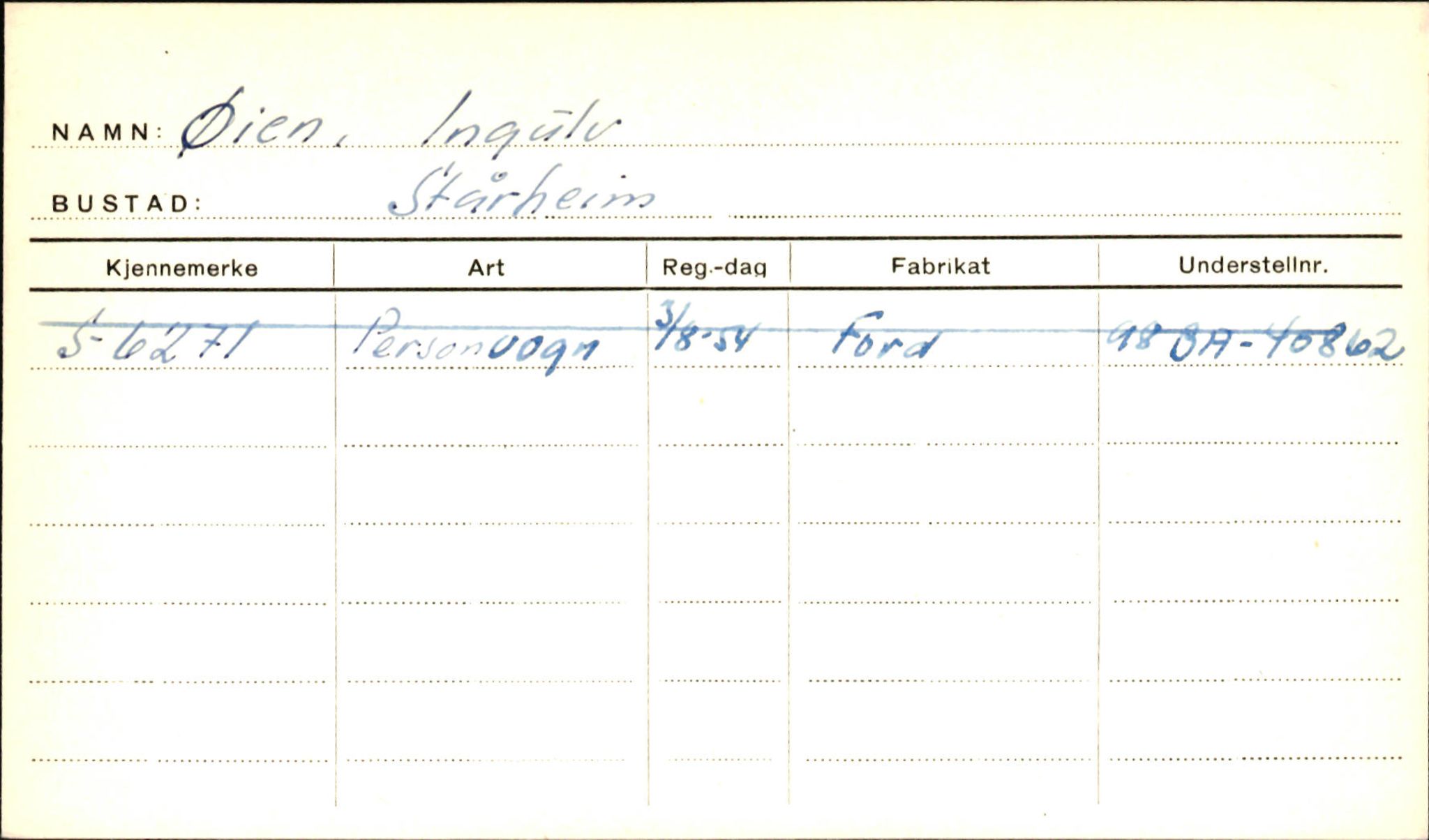 Statens vegvesen, Sogn og Fjordane vegkontor, AV/SAB-A-5301/4/F/L0002: Eigarregister Fjordane til 1.6.1961, 1930-1961, p. 676