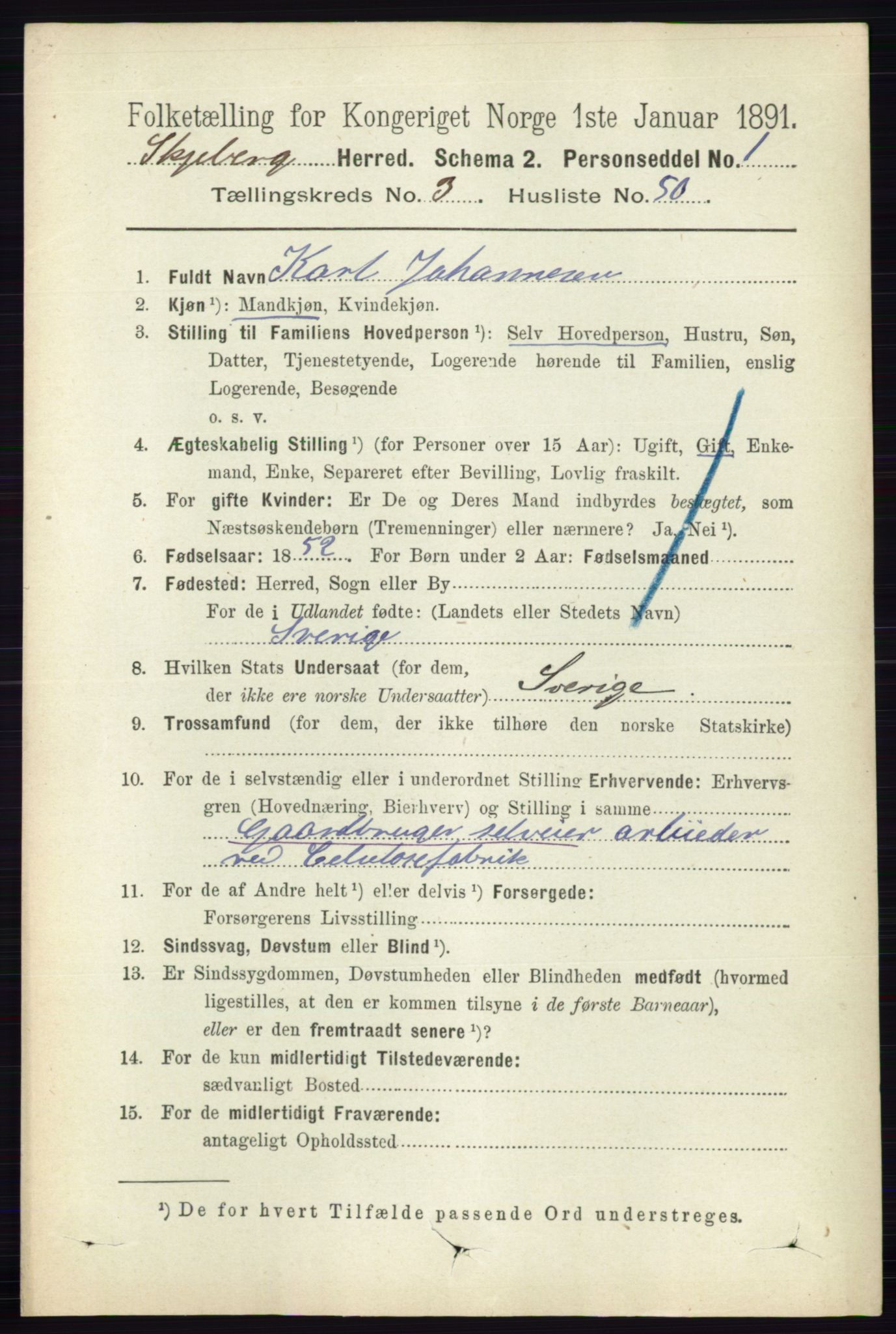 RA, 1891 census for 0115 Skjeberg, 1891, p. 1786