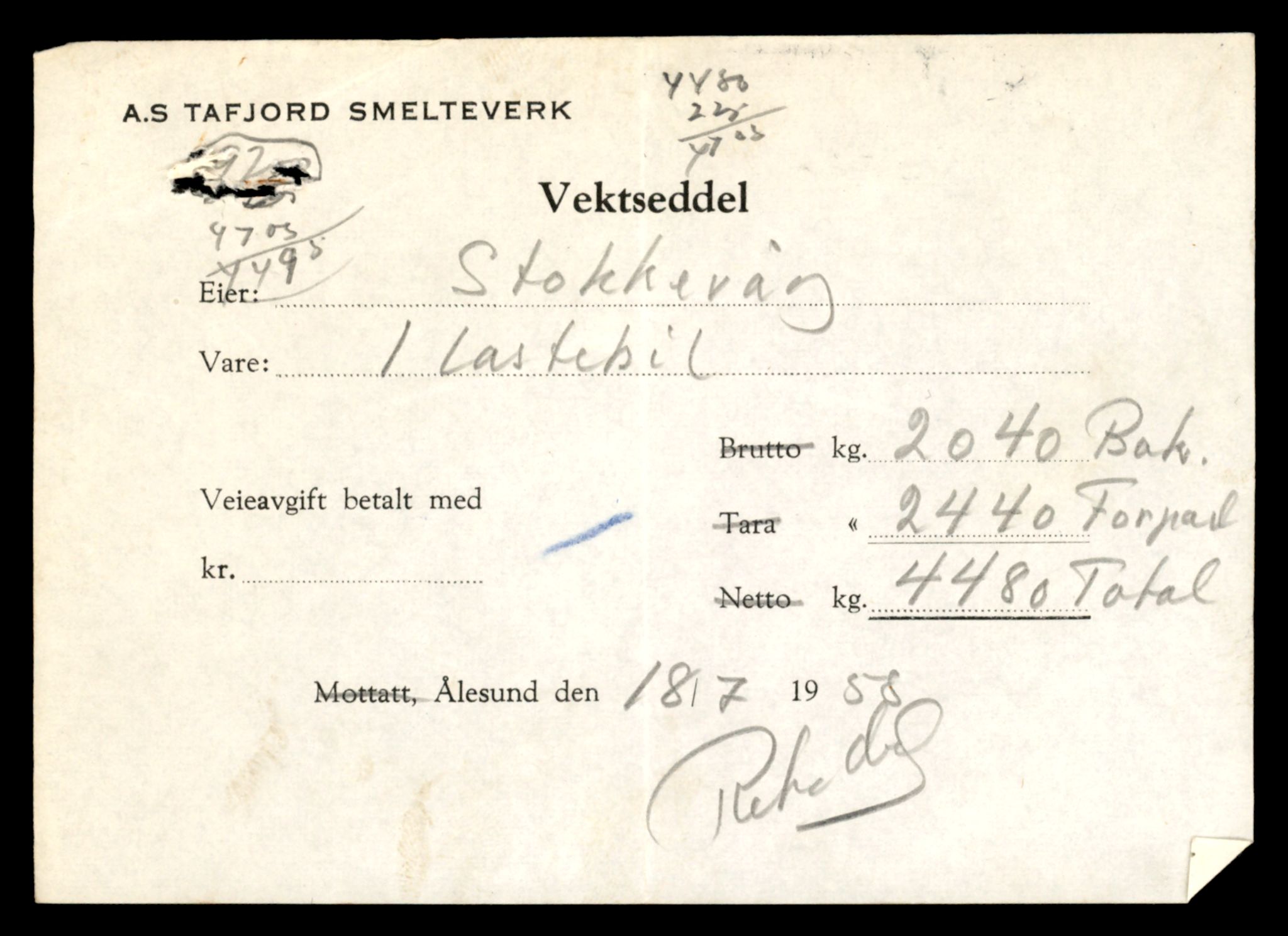 Møre og Romsdal vegkontor - Ålesund trafikkstasjon, AV/SAT-A-4099/F/Fe/L0033: Registreringskort for kjøretøy T 12151 - T 12474, 1927-1998, p. 1599