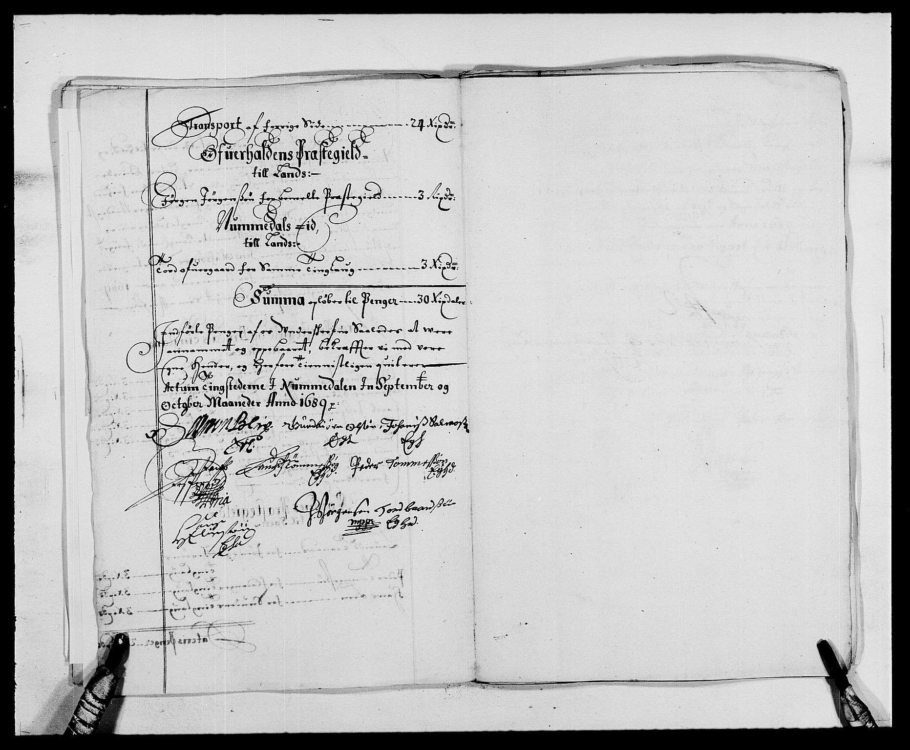 Rentekammeret inntil 1814, Reviderte regnskaper, Fogderegnskap, AV/RA-EA-4092/R64/L4422: Fogderegnskap Namdal, 1687-1689, p. 293