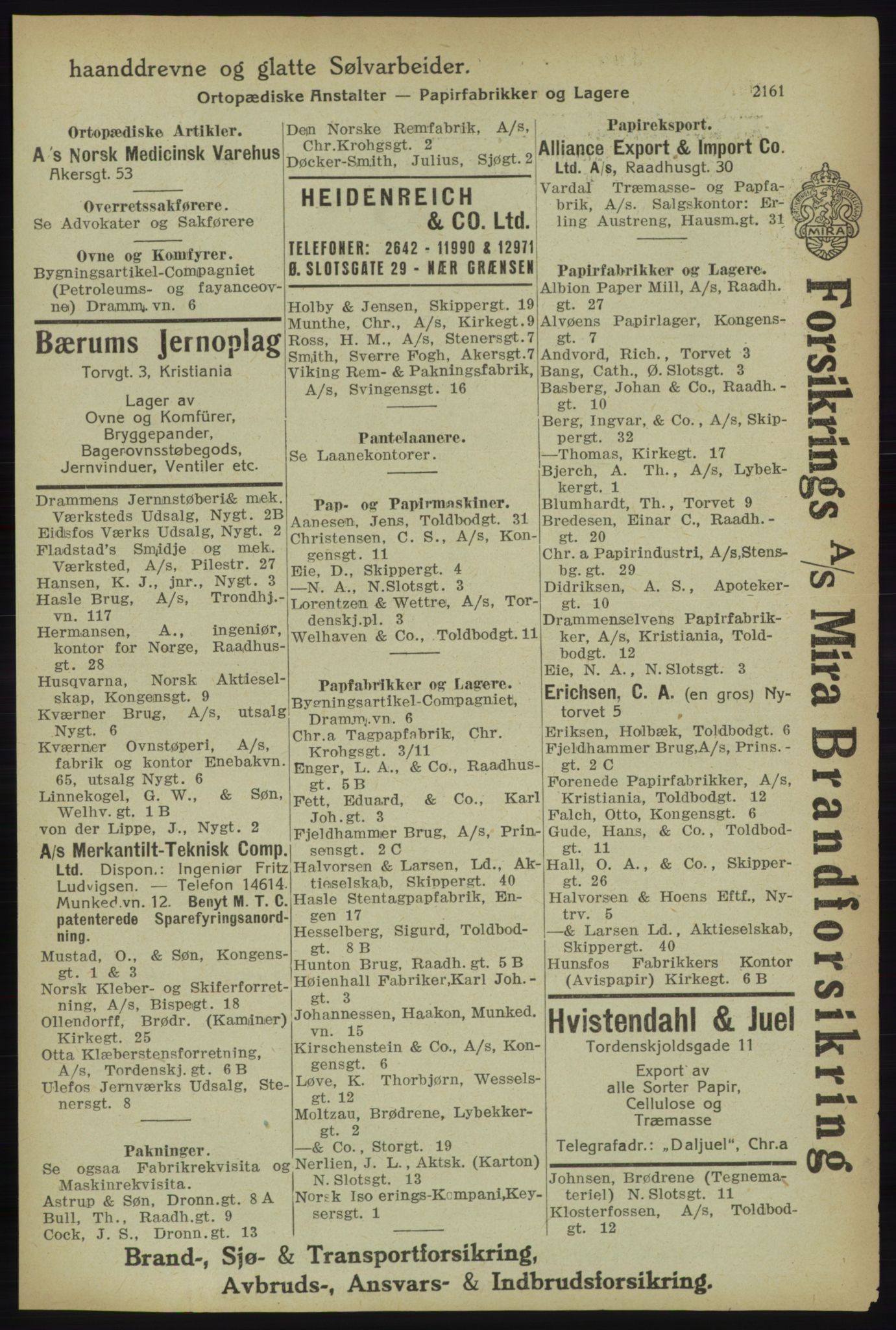 Kristiania/Oslo adressebok, PUBL/-, 1918, p. 2314