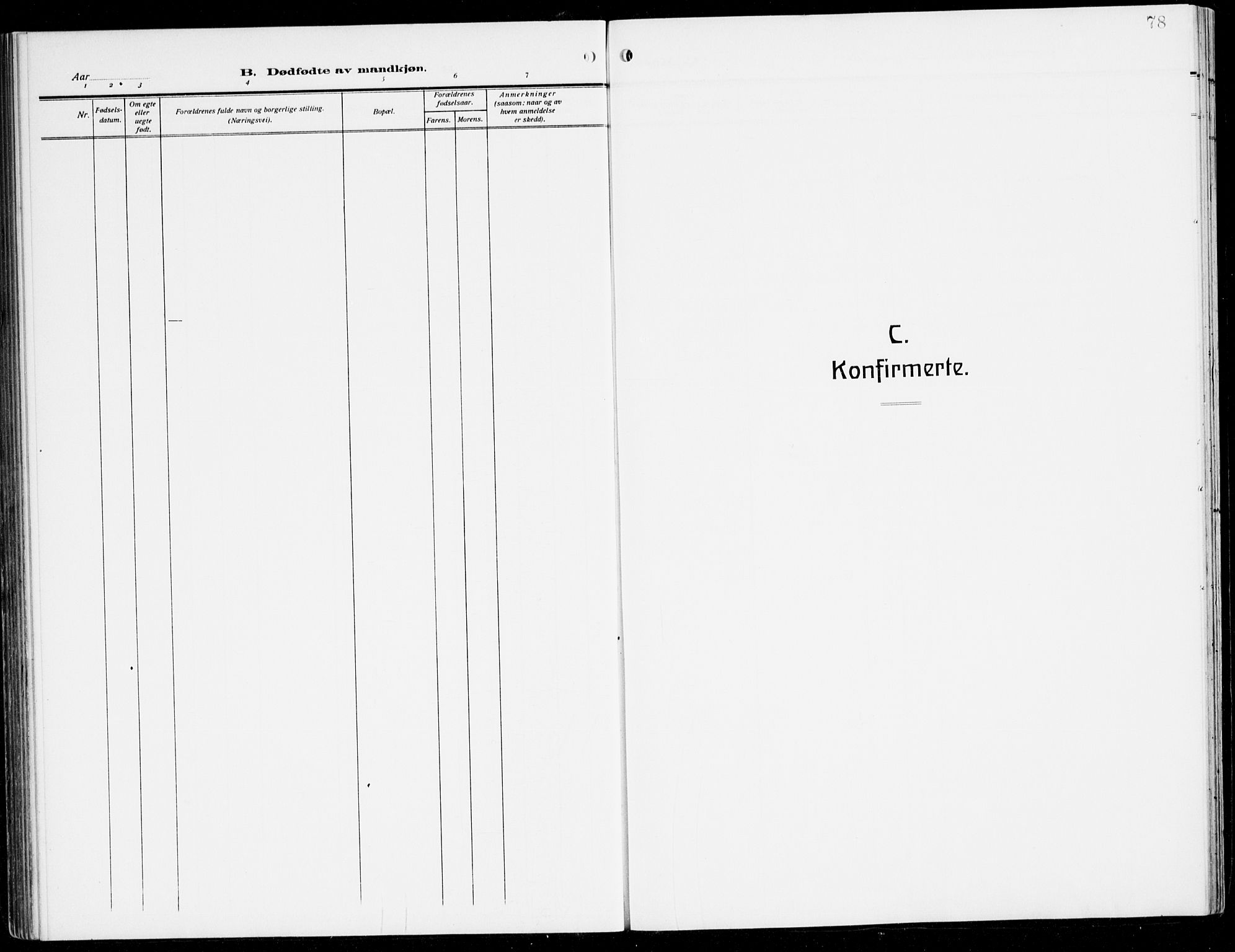 Sogndal sokneprestembete, SAB/A-81301/H/Hab/Habc/L0003: Parish register (copy) no. C 3, 1911-1942, p. 78