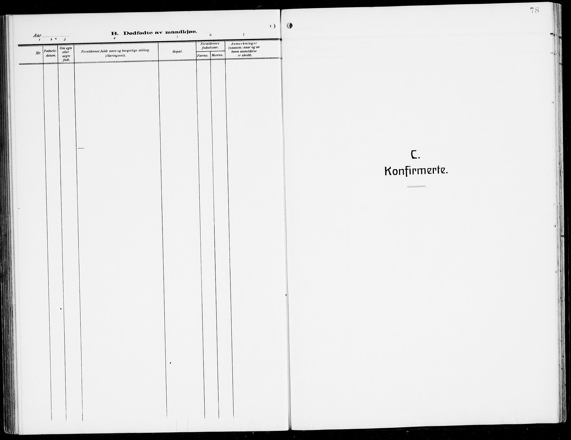 Sogndal sokneprestembete, AV/SAB-A-81301/H/Hab/Habc/L0003: Parish register (copy) no. C 3, 1911-1942, p. 78