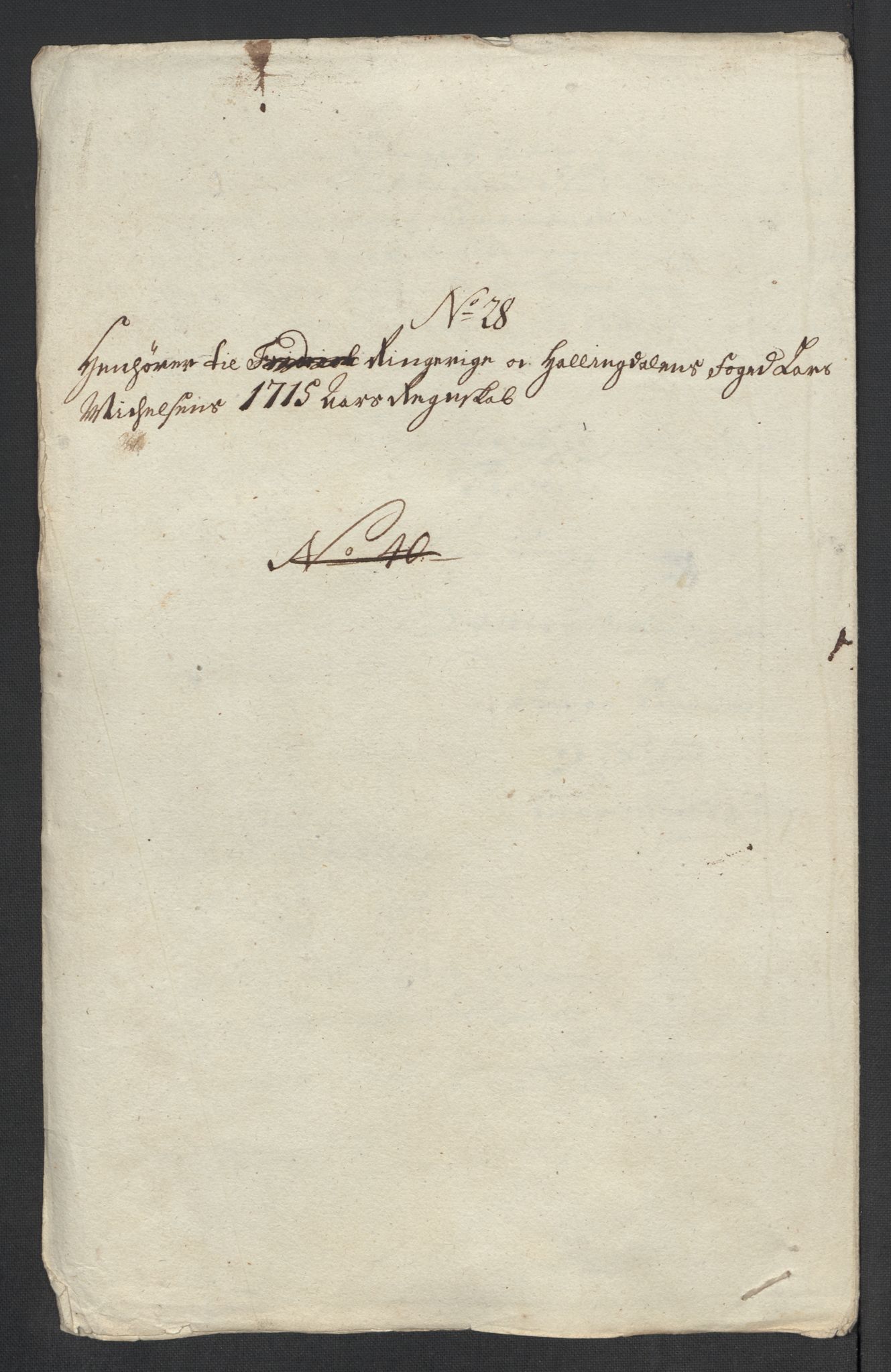 Rentekammeret inntil 1814, Reviderte regnskaper, Fogderegnskap, RA/EA-4092/R23/L1473: Fogderegnskap Ringerike og Hallingdal, 1715, p. 251