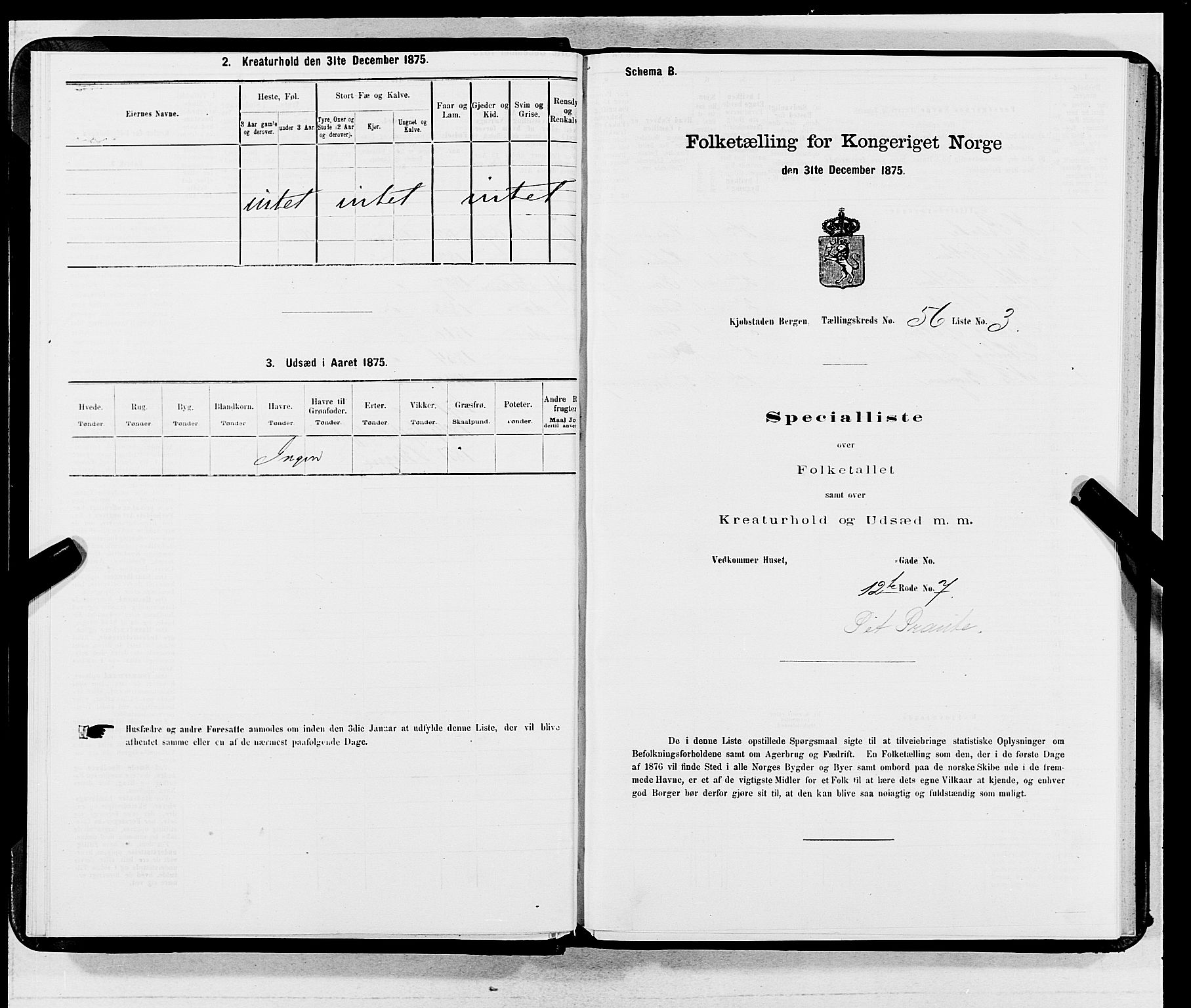 SAB, 1875 census for 1301 Bergen, 1875, p. 2960