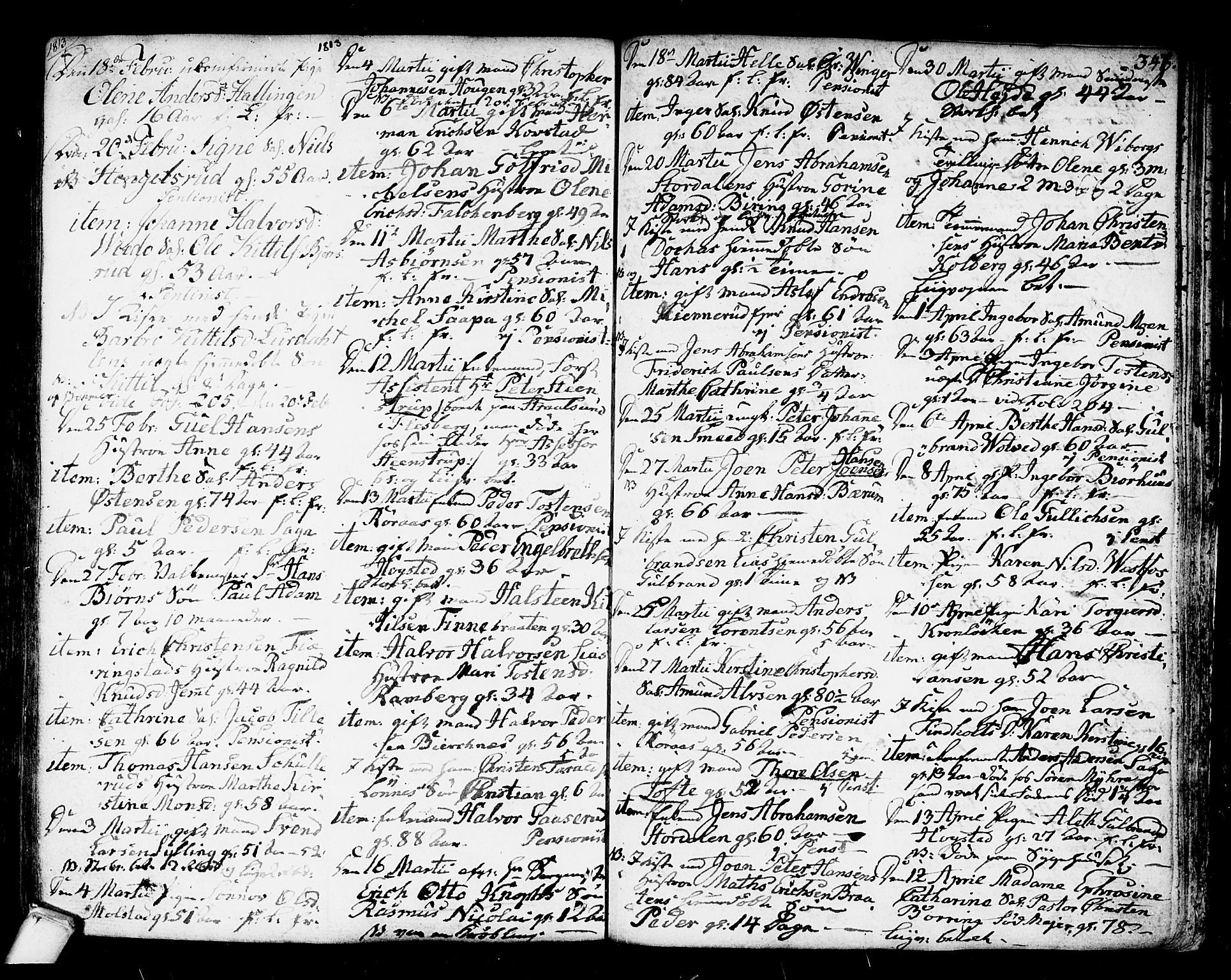 Kongsberg kirkebøker, AV/SAKO-A-22/F/Fa/L0007: Parish register (official) no. I 7, 1795-1816, p. 347