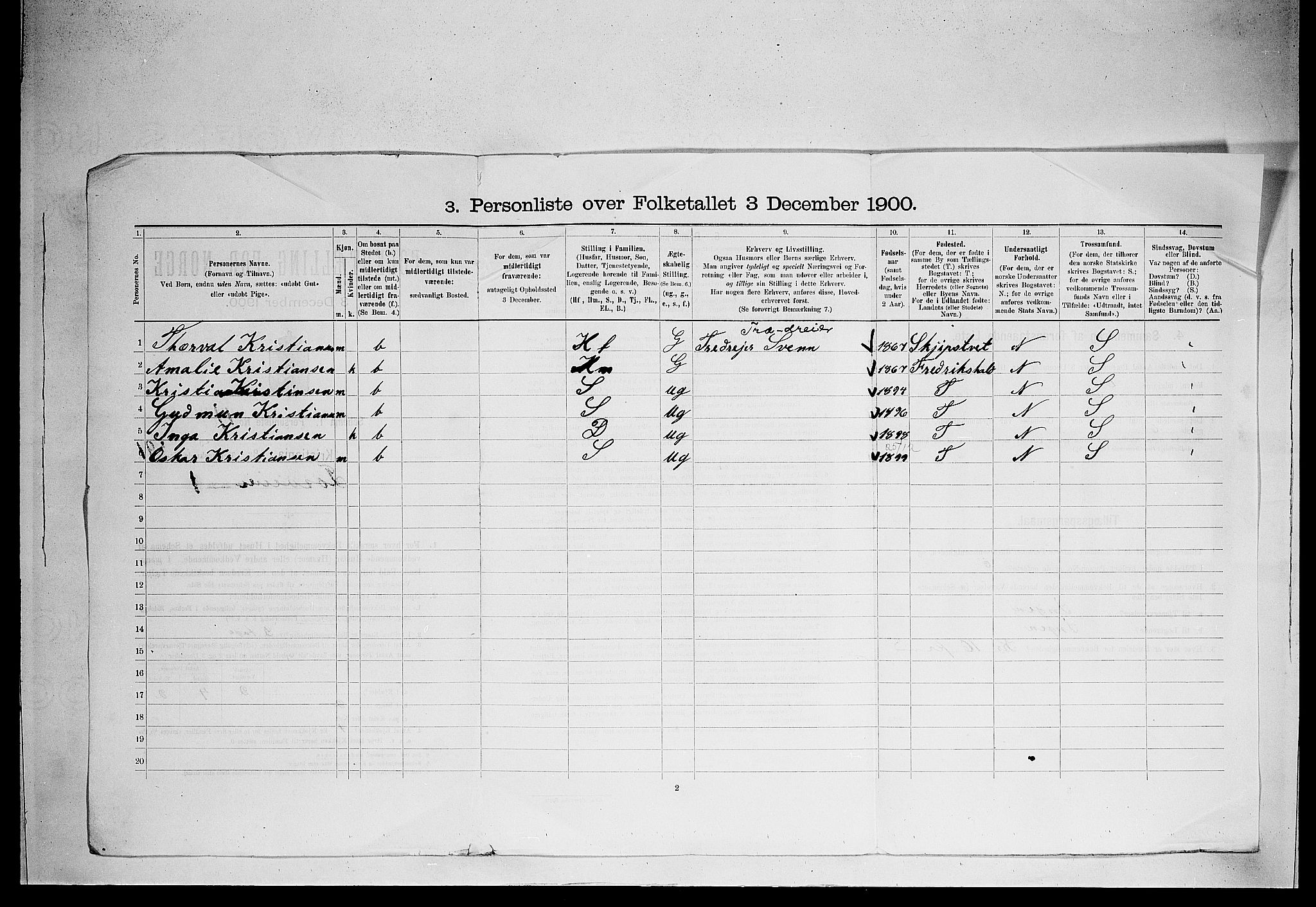 SAO, 1900 census for Kristiania, 1900, p. 23576