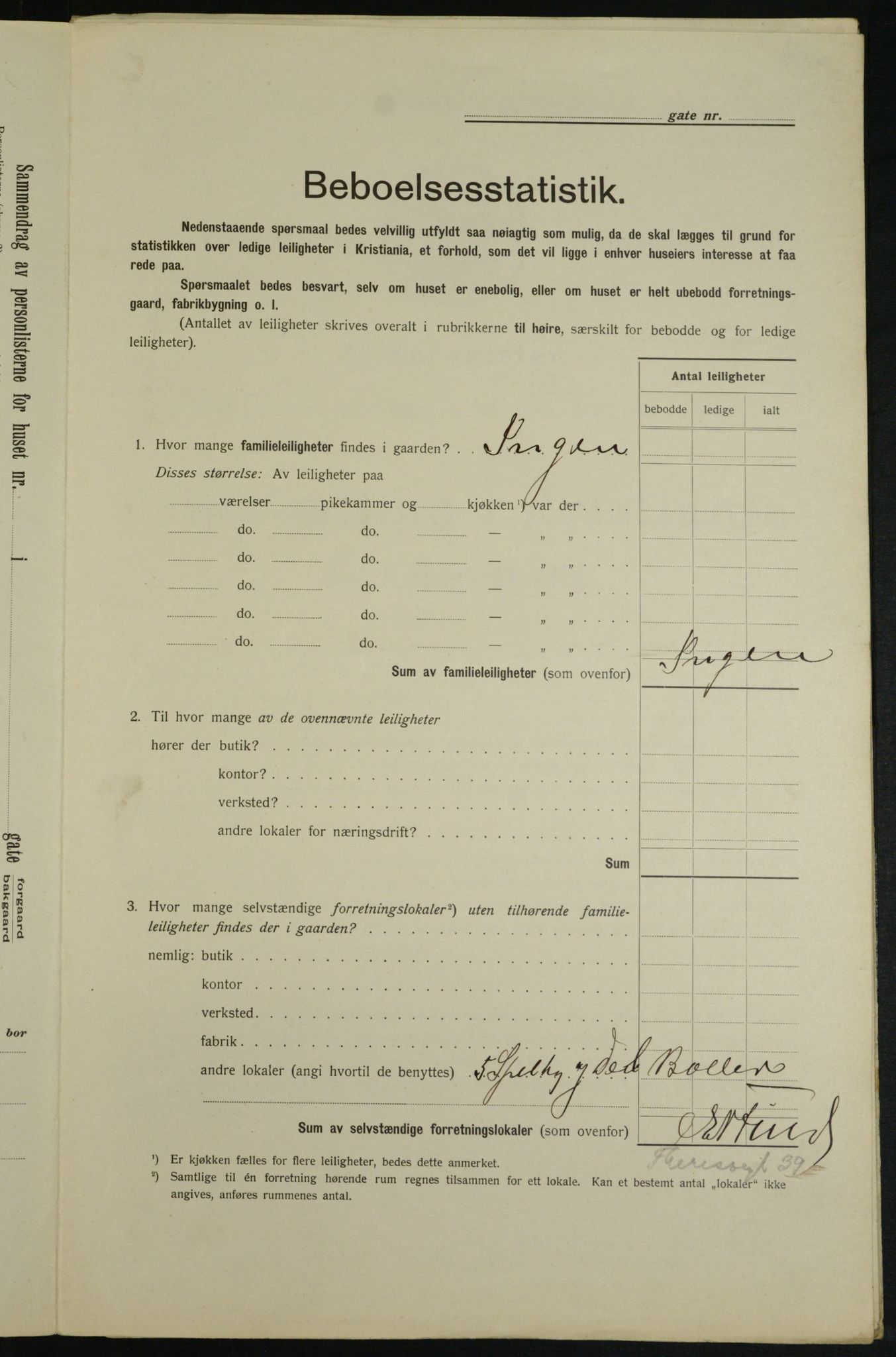 OBA, Municipal Census 1913 for Kristiania, 1913, p. 11401