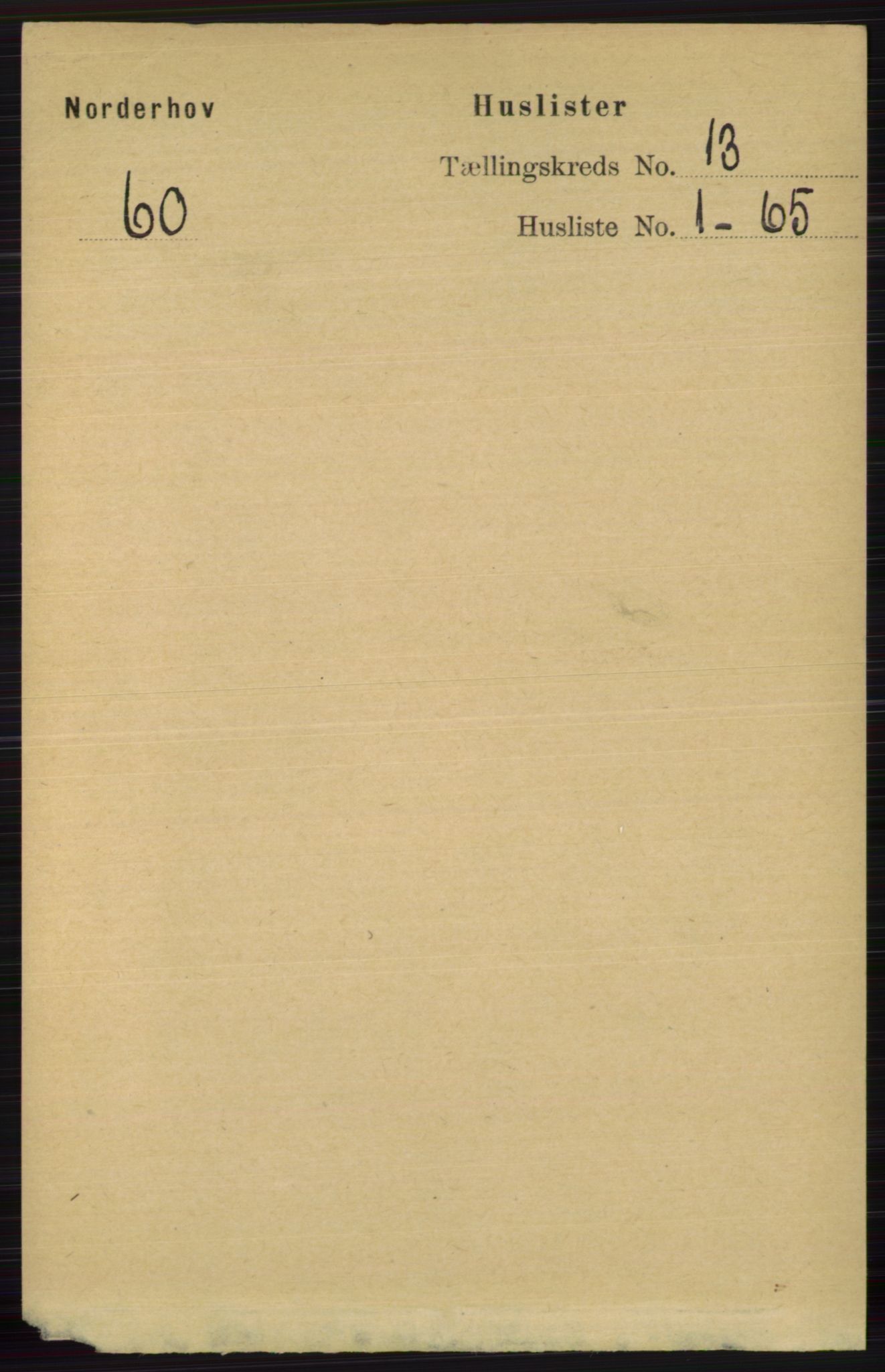 RA, 1891 census for 0613 Norderhov, 1891, p. 8811
