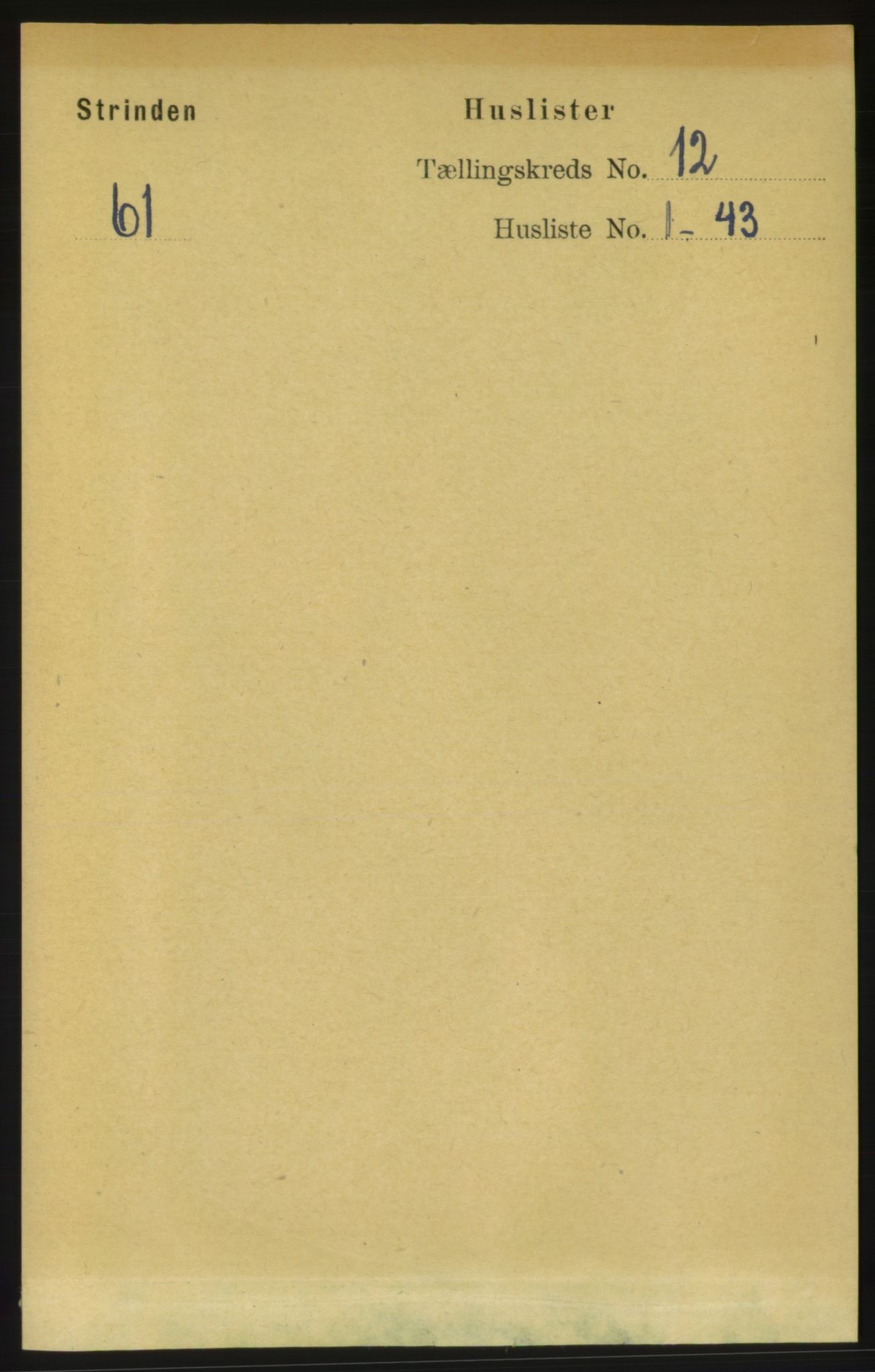 RA, 1891 census for 1660 Strinda, 1891, p. 9458