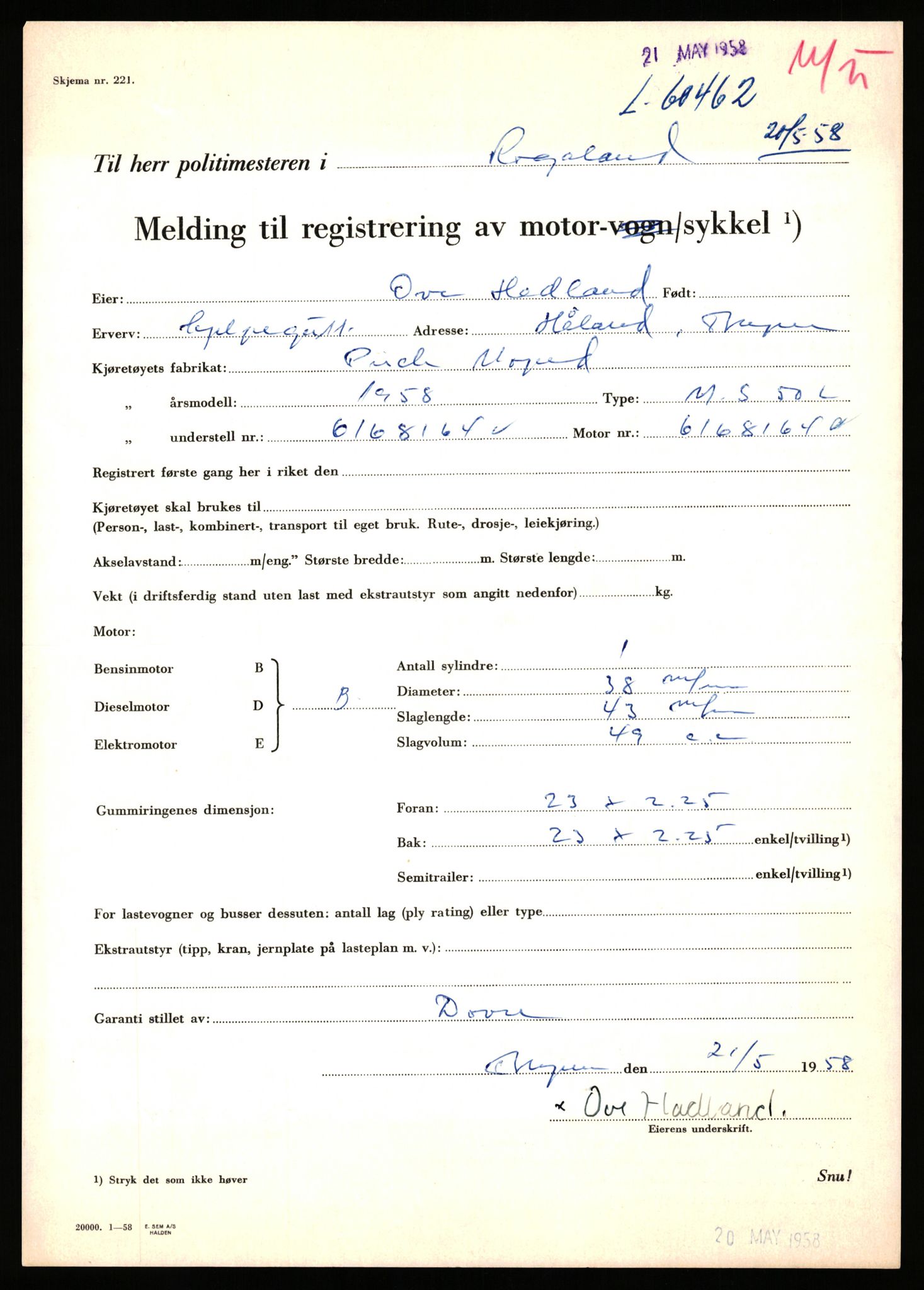 Stavanger trafikkstasjon, AV/SAST-A-101942/0/F/L0059: L-60000 - L-60699, 1930-1971, p. 1357