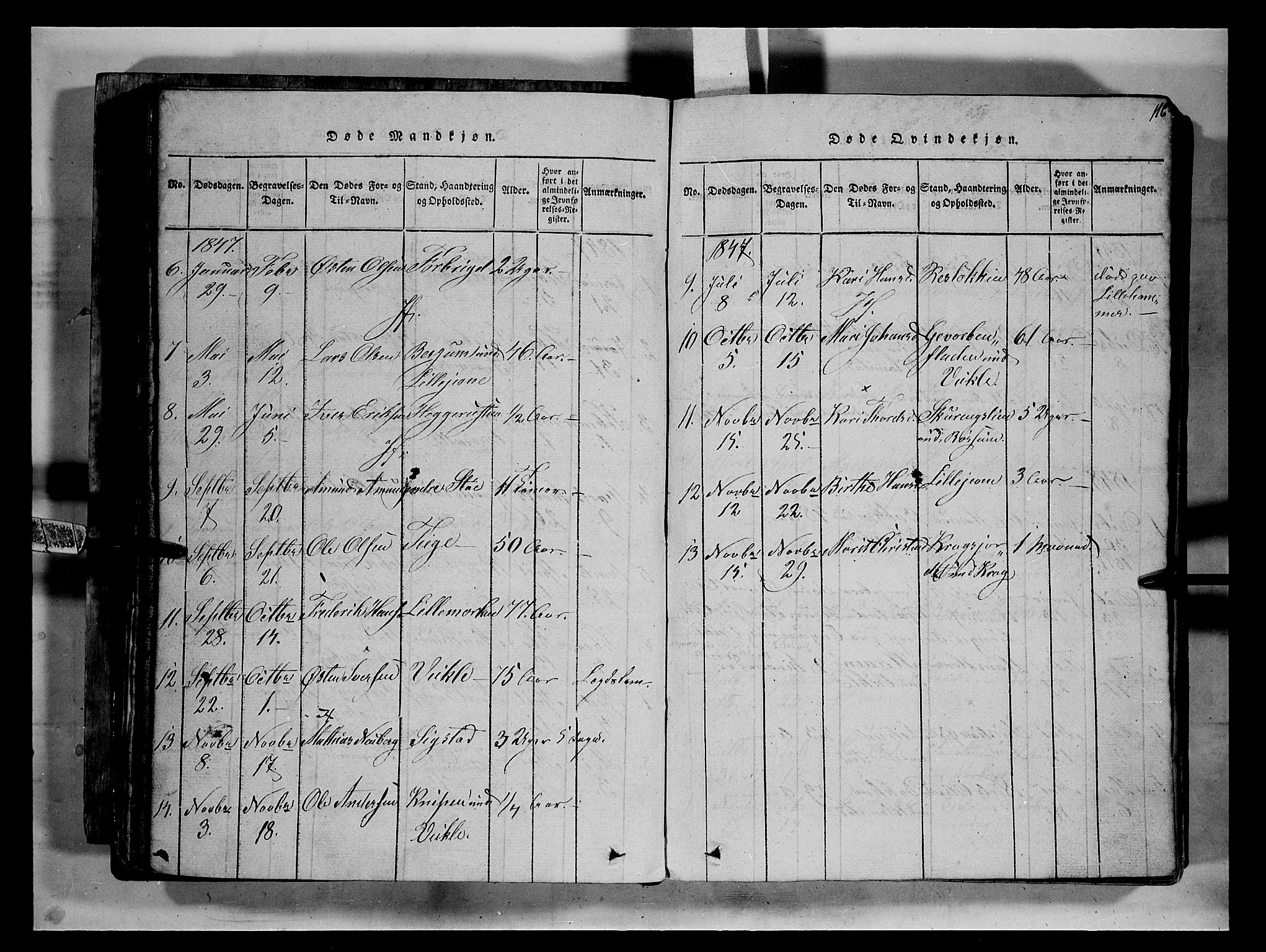 Fron prestekontor, SAH/PREST-078/H/Ha/Hab/L0002: Parish register (copy) no. 2, 1816-1850, p. 116