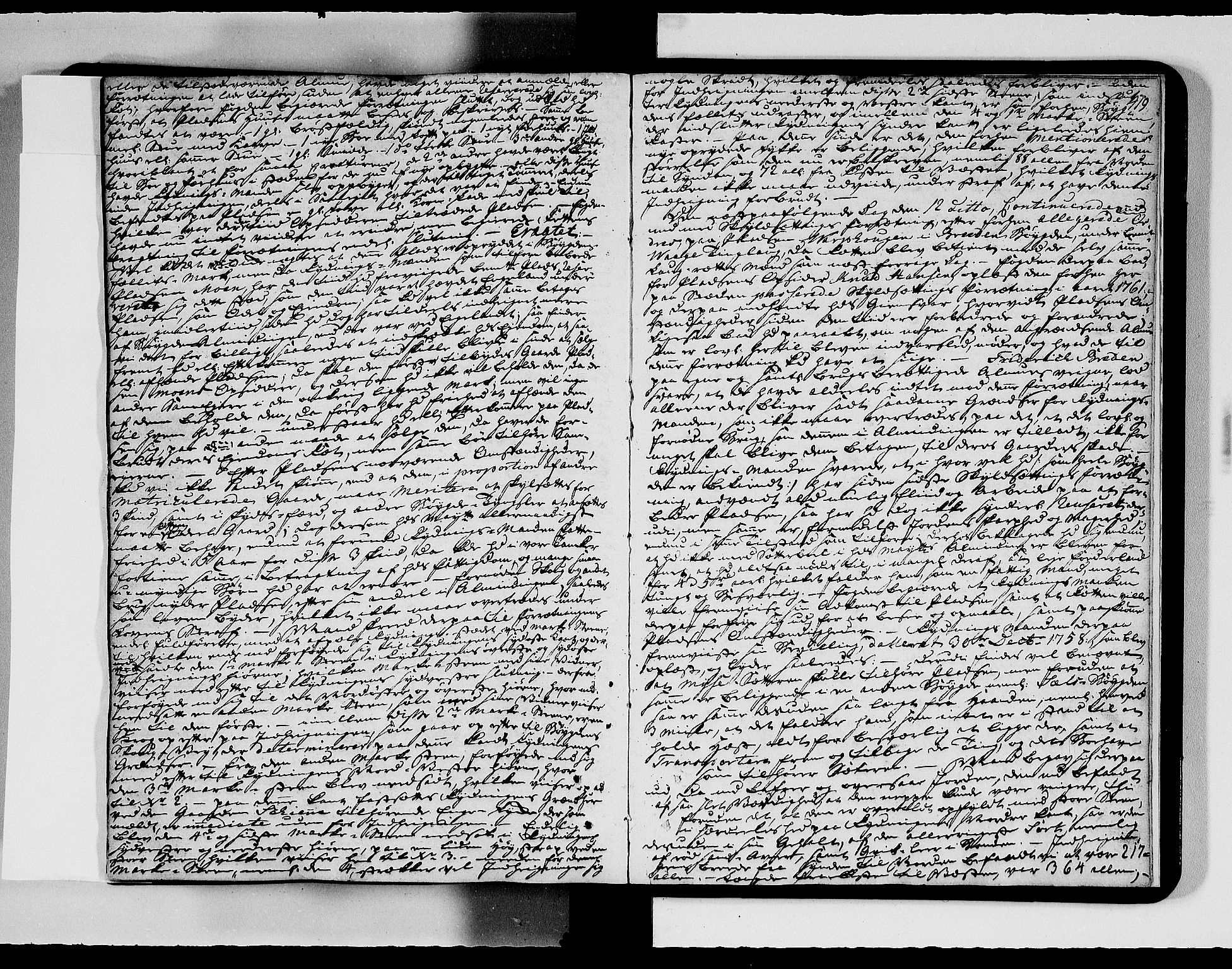 Nord-Gudbrandsdal tingrett, AV/SAH-TING-002/G/Gb/L0008b: Tingbok, 1760-1764, p. 418b-419a