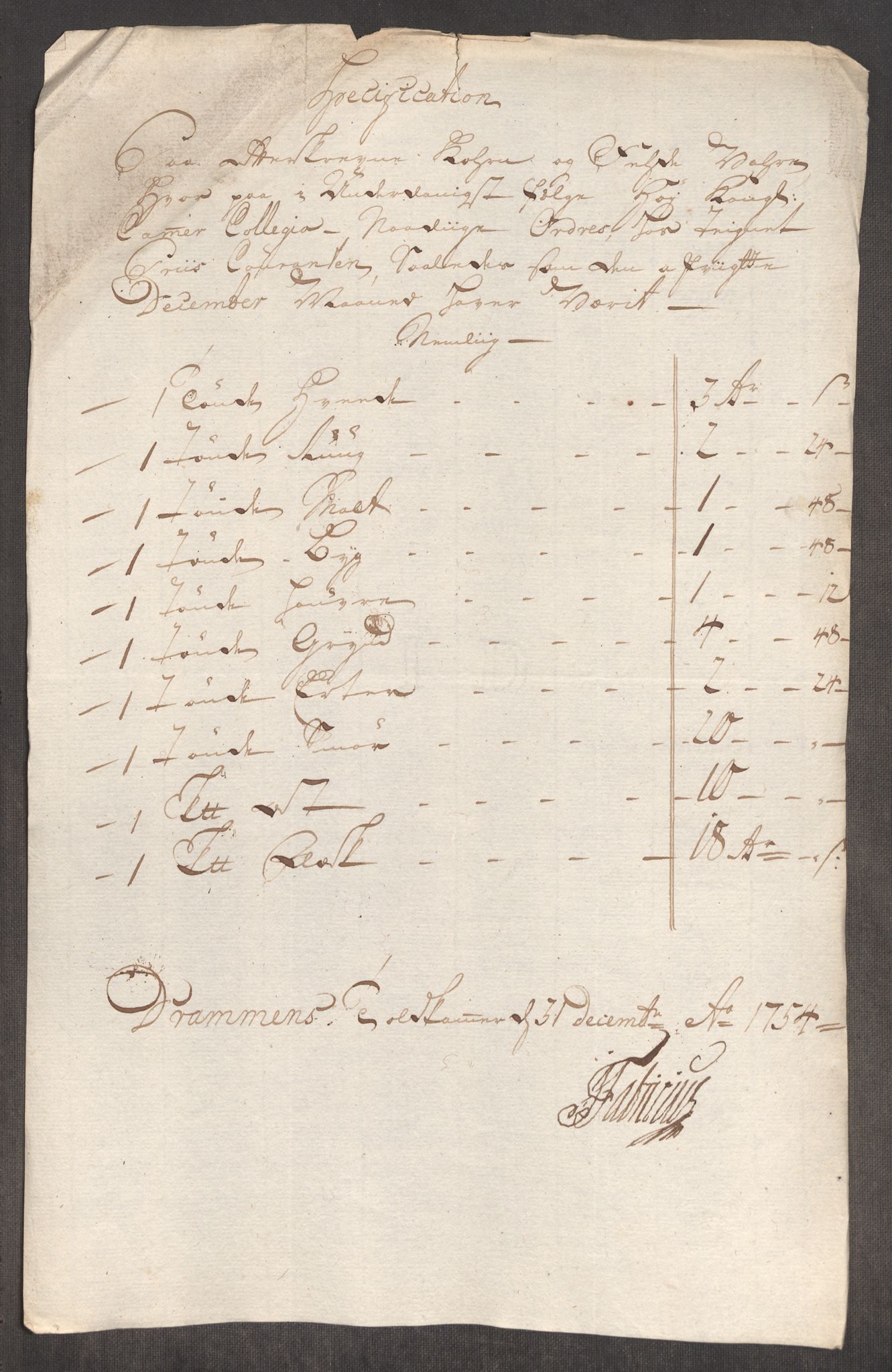 Rentekammeret inntil 1814, Realistisk ordnet avdeling, AV/RA-EA-4070/Oe/L0005: [Ø1]: Priskuranter, 1753-1757, p. 238