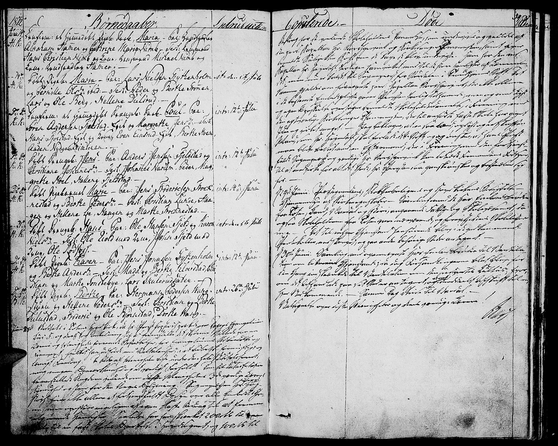 Toten prestekontor, SAH/PREST-102/H/Ha/Haa/L0008: Parish register (official) no. 8, 1809-1814, p. 54