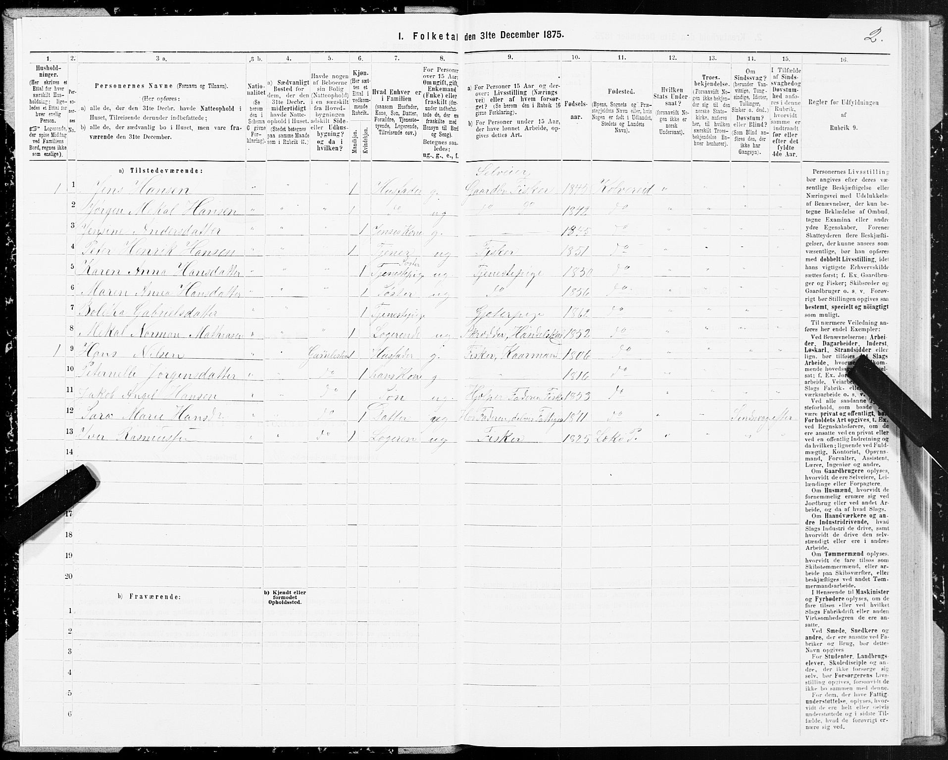 SAT, 1875 census for 1752P Kolvereid, 1875, p. 1002