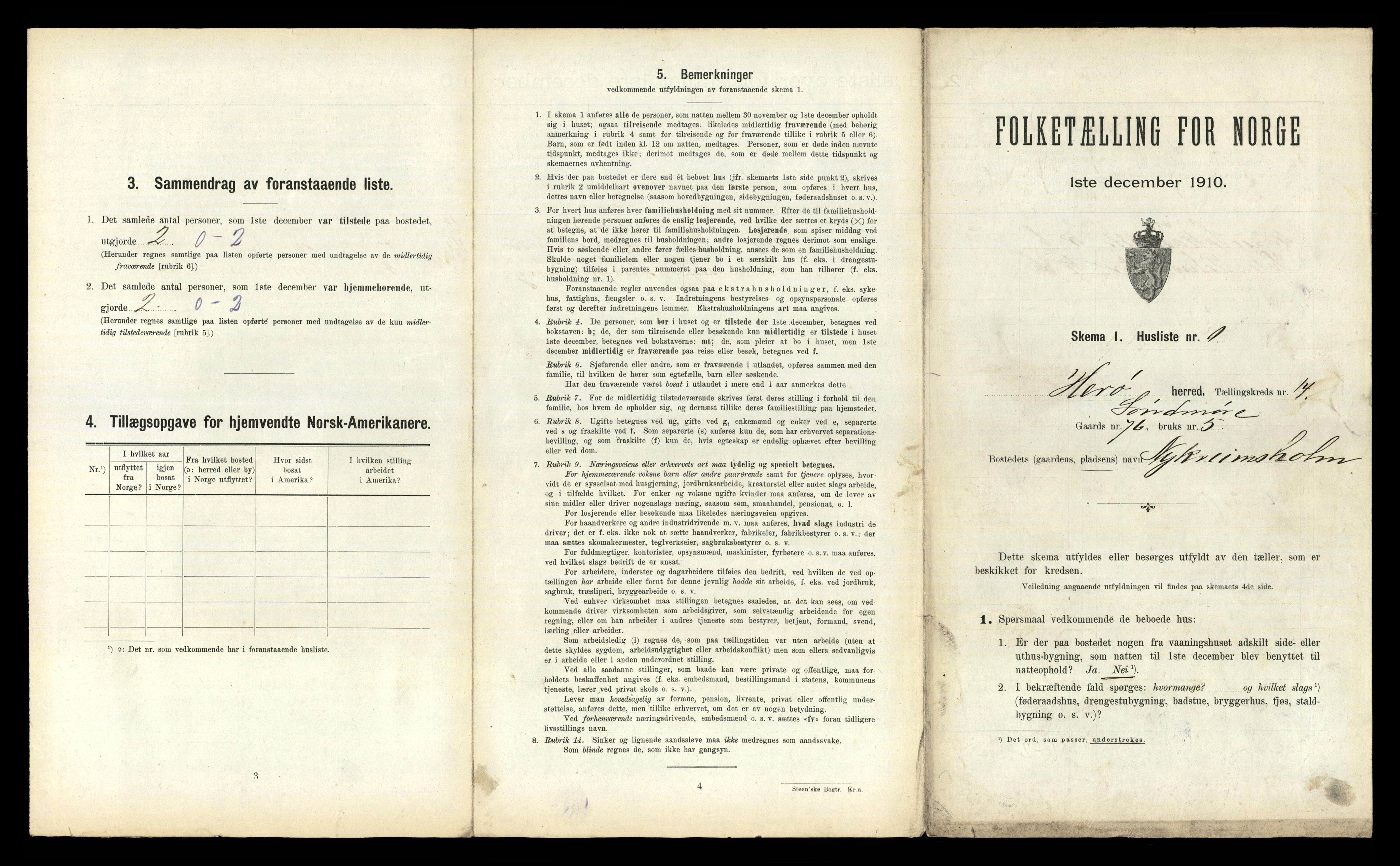 RA, 1910 census for Herøy, 1910, p. 1242