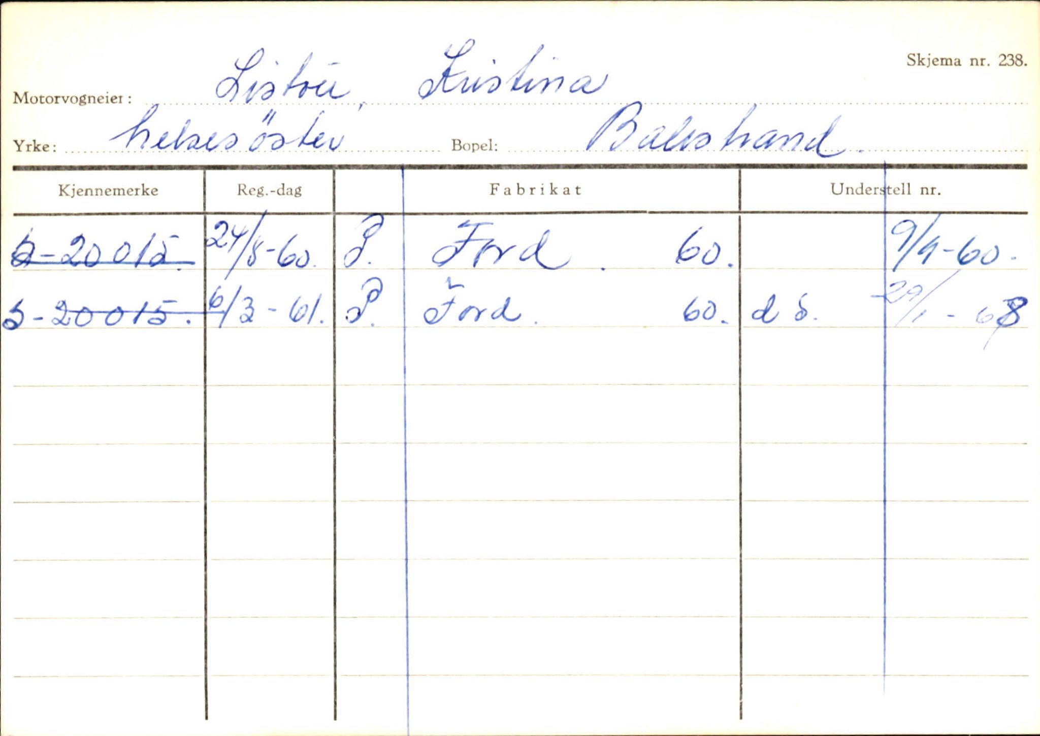 Statens vegvesen, Sogn og Fjordane vegkontor, SAB/A-5301/4/F/L0132: Eigarregister Askvoll A-Å. Balestrand A-Å, 1945-1975, p. 1995