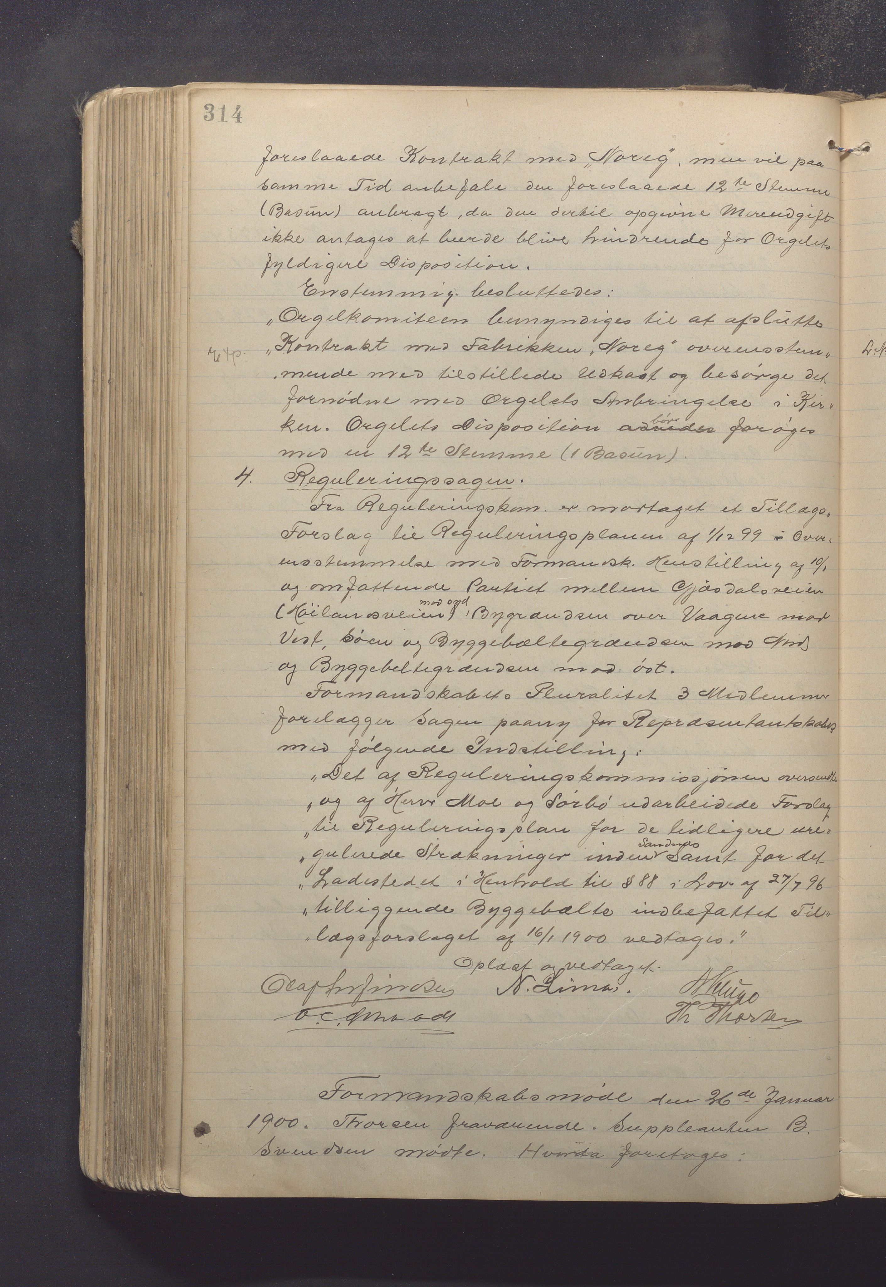 Sandnes kommune - Formannskapet og Bystyret, IKAR/K-100188/Aa/L0005: Møtebok, 1896-1902, p. 314