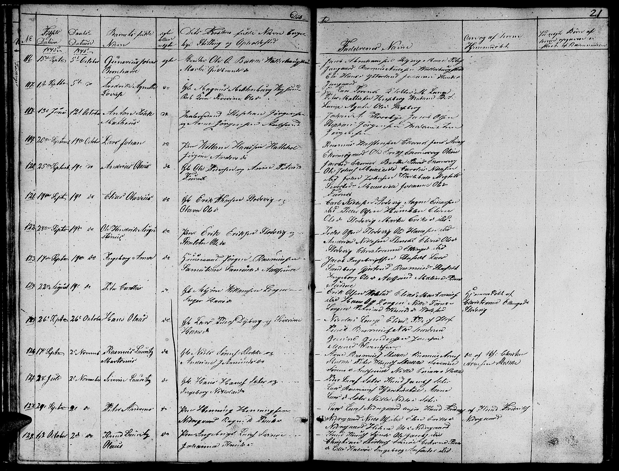 Ministerialprotokoller, klokkerbøker og fødselsregistre - Møre og Romsdal, SAT/A-1454/528/L0426: Parish register (copy) no. 528C07, 1844-1854, p. 21
