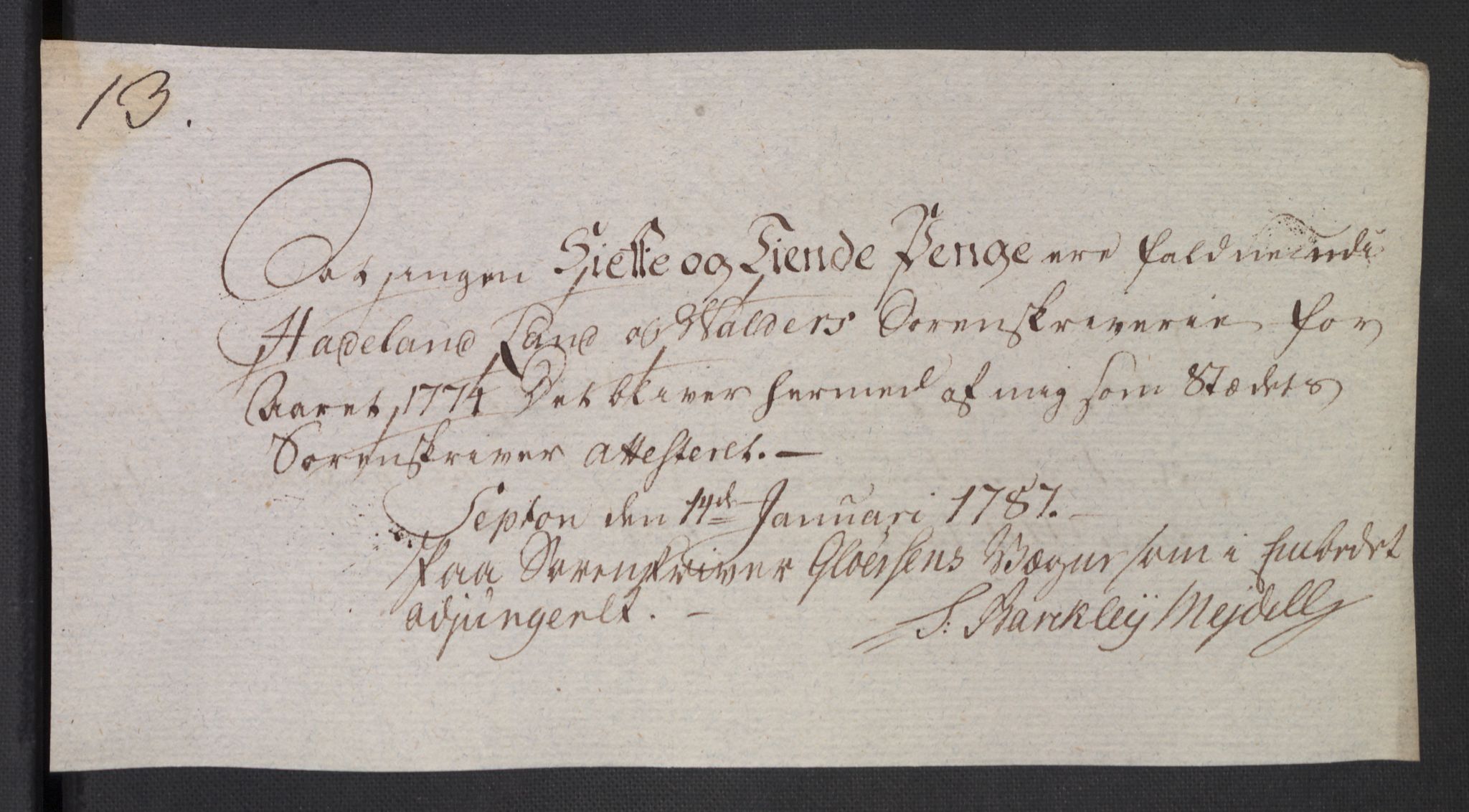 Rentekammeret inntil 1814, Reviderte regnskaper, Mindre regnskaper, AV/RA-EA-4068/Rb/L0014: Opplands amt, 1771-1779, p. 909