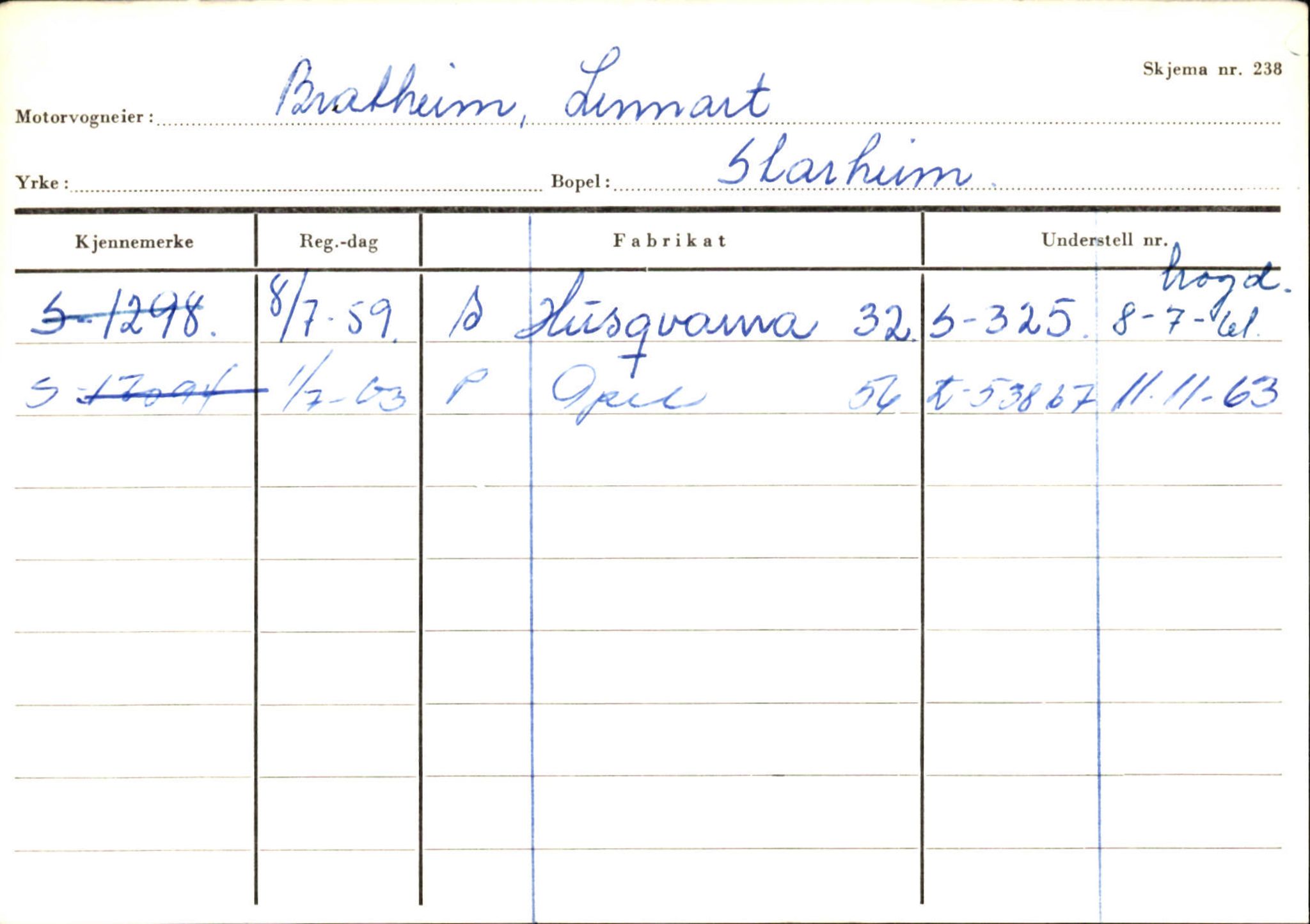 Statens vegvesen, Sogn og Fjordane vegkontor, SAB/A-5301/4/F/L0129: Eigarregistrer Eid A-S, 1945-1975, p. 263