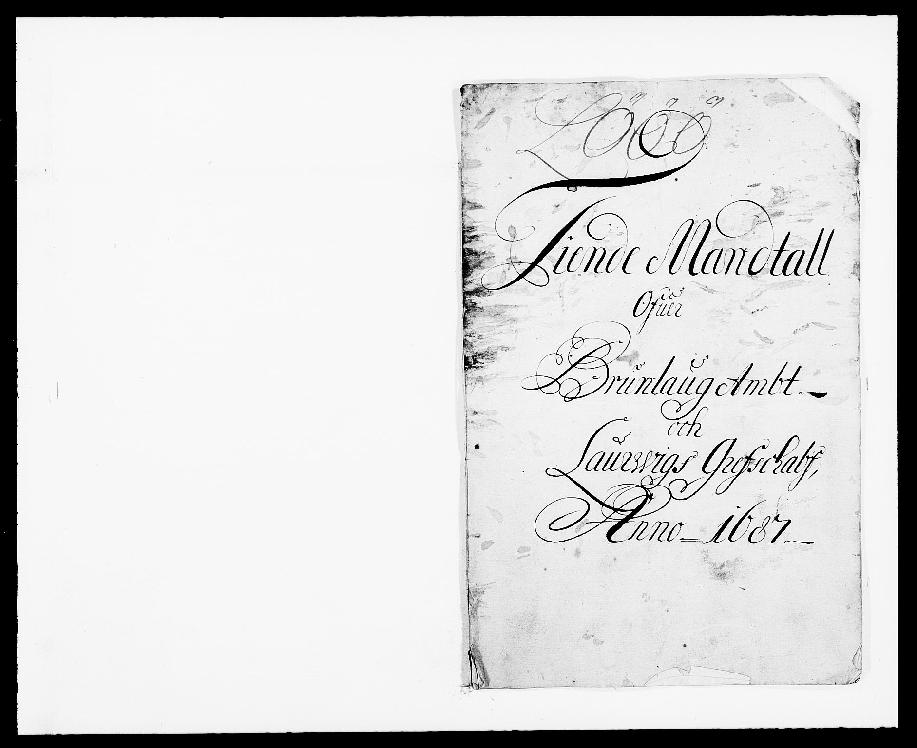 Rentekammeret inntil 1814, Reviderte regnskaper, Fogderegnskap, RA/EA-4092/R33/L1970: Fogderegnskap Larvik grevskap, 1675-1687, p. 383