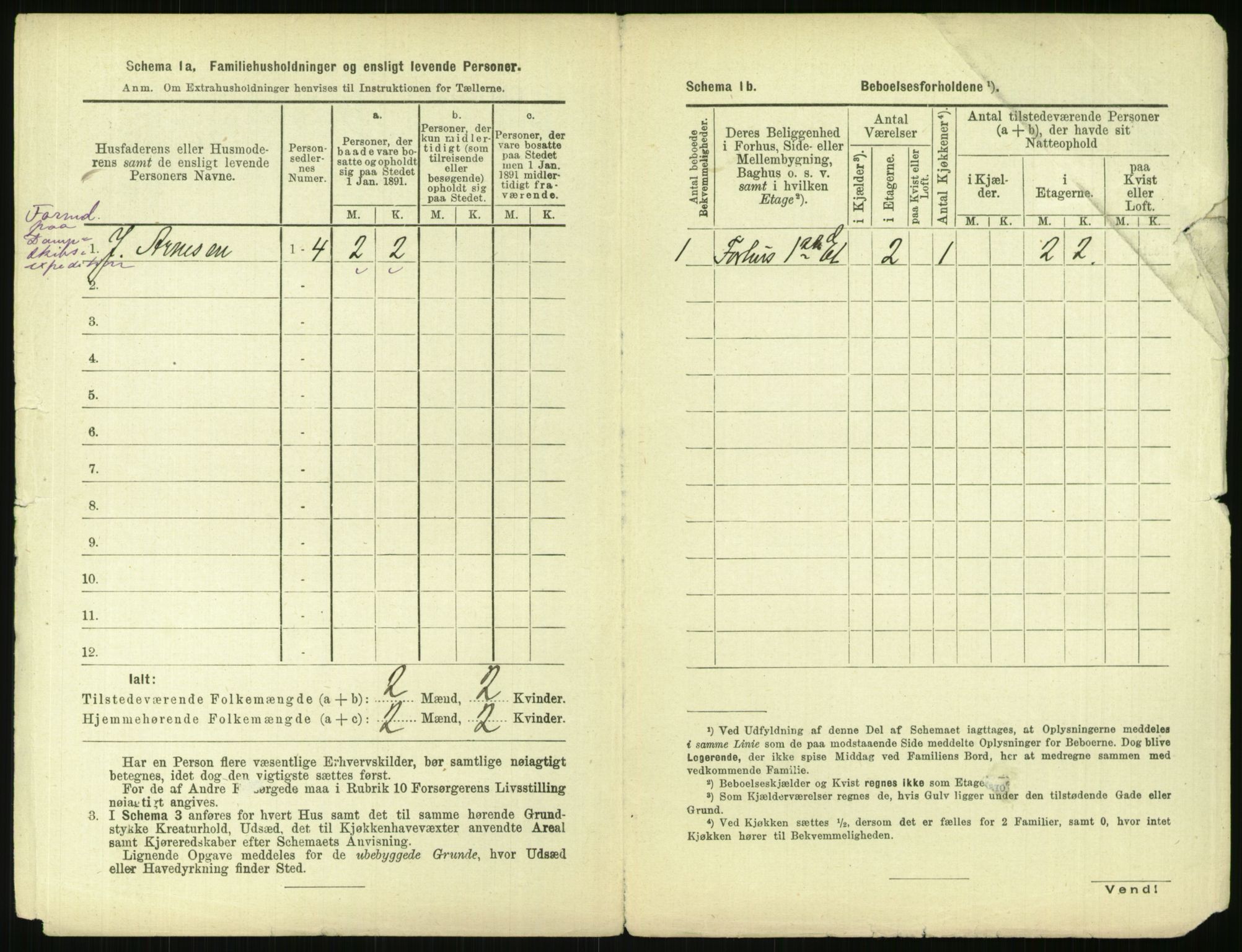 RA, 1891 census for 0301 Kristiania, 1891, p. 113188