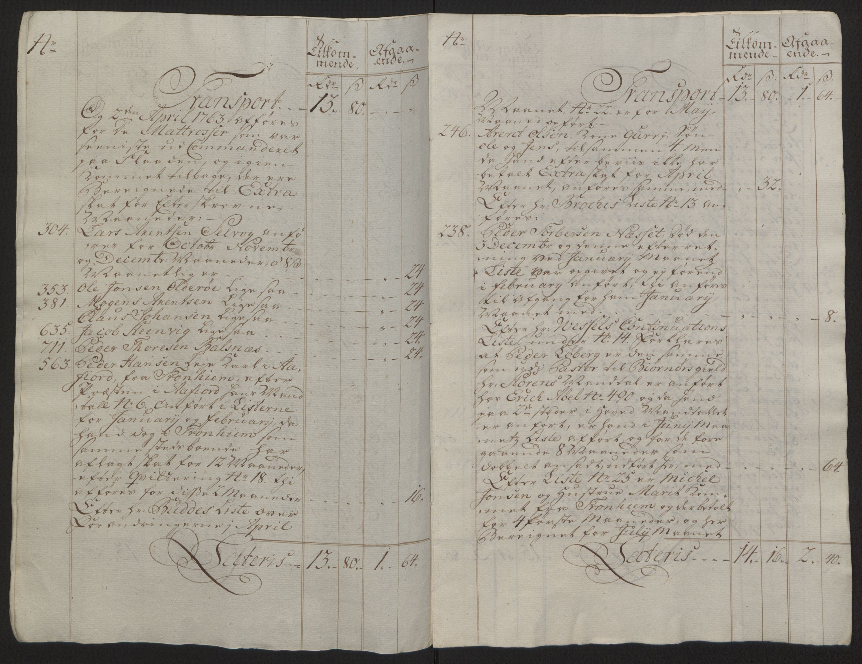 Rentekammeret inntil 1814, Reviderte regnskaper, Fogderegnskap, RA/EA-4092/R57/L3930: Ekstraskatten Fosen, 1762-1763, p. 443