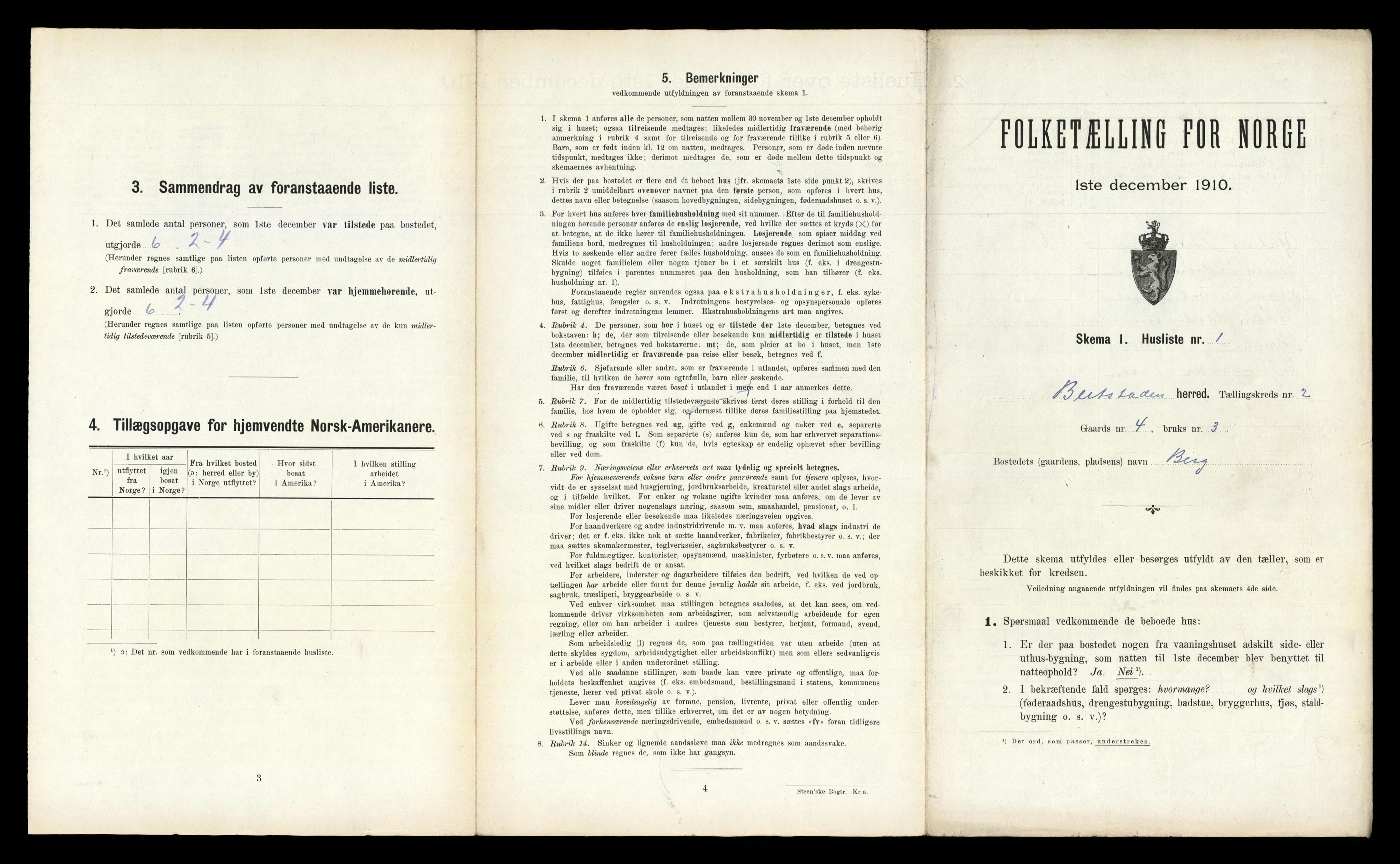 RA, 1910 census for Beitstad, 1910, p. 119