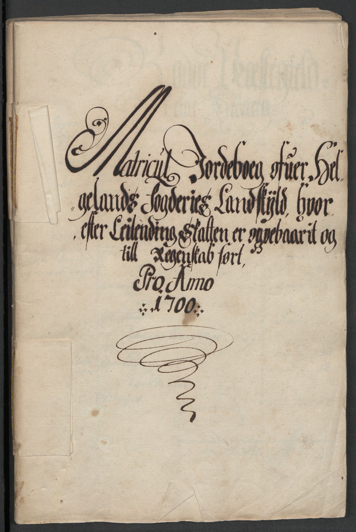 Rentekammeret inntil 1814, Reviderte regnskaper, Fogderegnskap, RA/EA-4092/R65/L4507: Fogderegnskap Helgeland, 1699-1701, p. 179