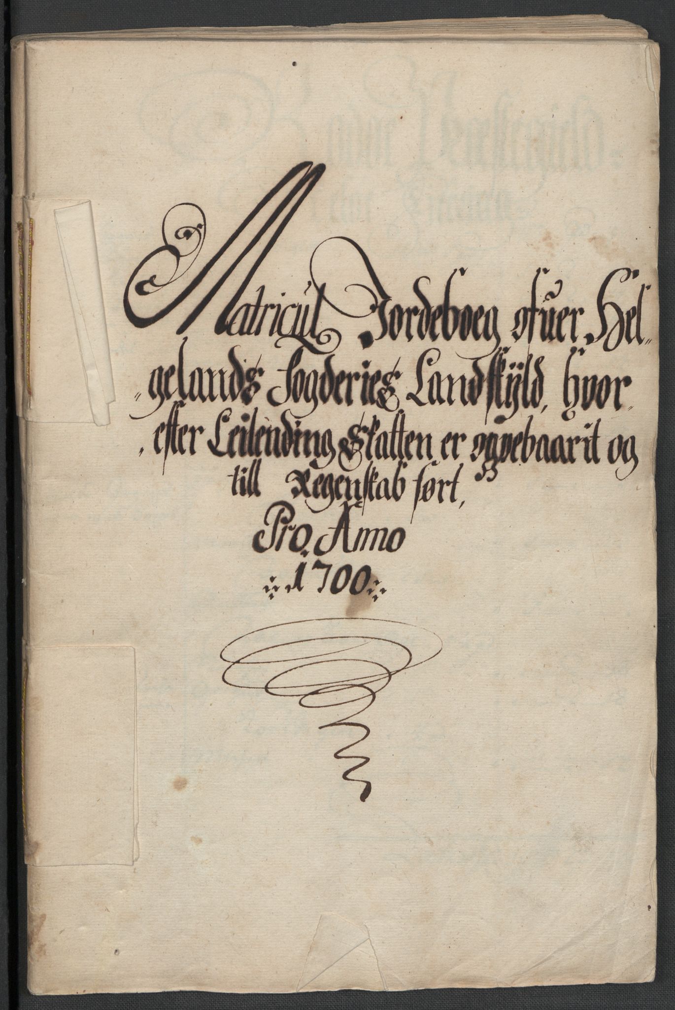 Rentekammeret inntil 1814, Reviderte regnskaper, Fogderegnskap, AV/RA-EA-4092/R65/L4507: Fogderegnskap Helgeland, 1699-1701, p. 179