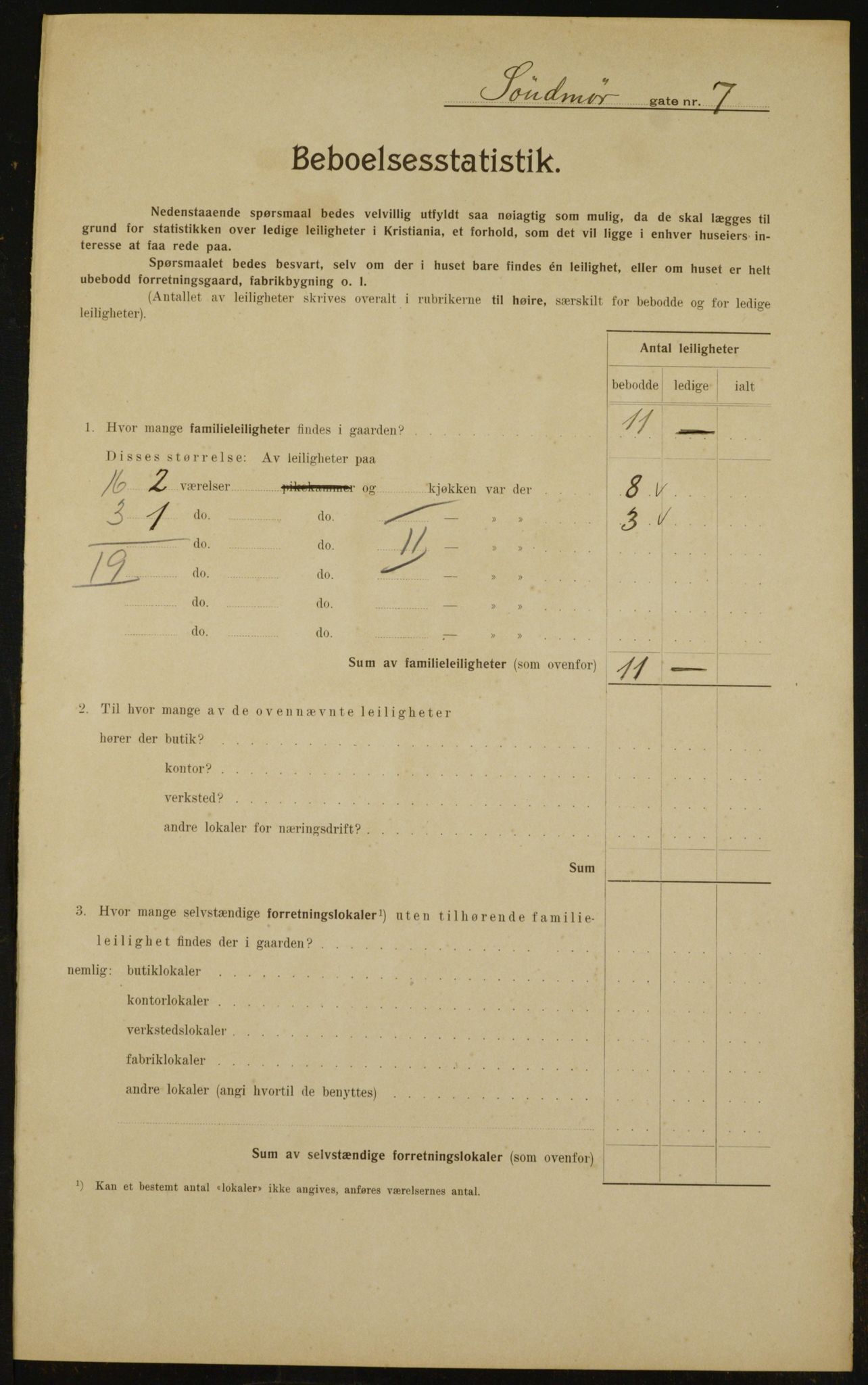 OBA, Municipal Census 1910 for Kristiania, 1910, p. 99385