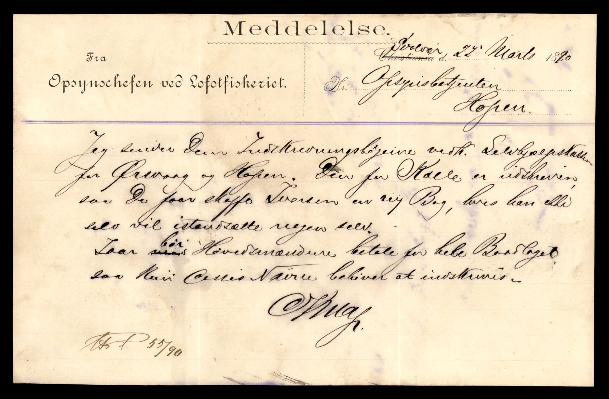 Oppsynssjefen ved Lofotfisket, AV/SAT-A-6224/D/L0178: Lofotfiskernes Selvhjelpskasse, 1880-1906, p. 383