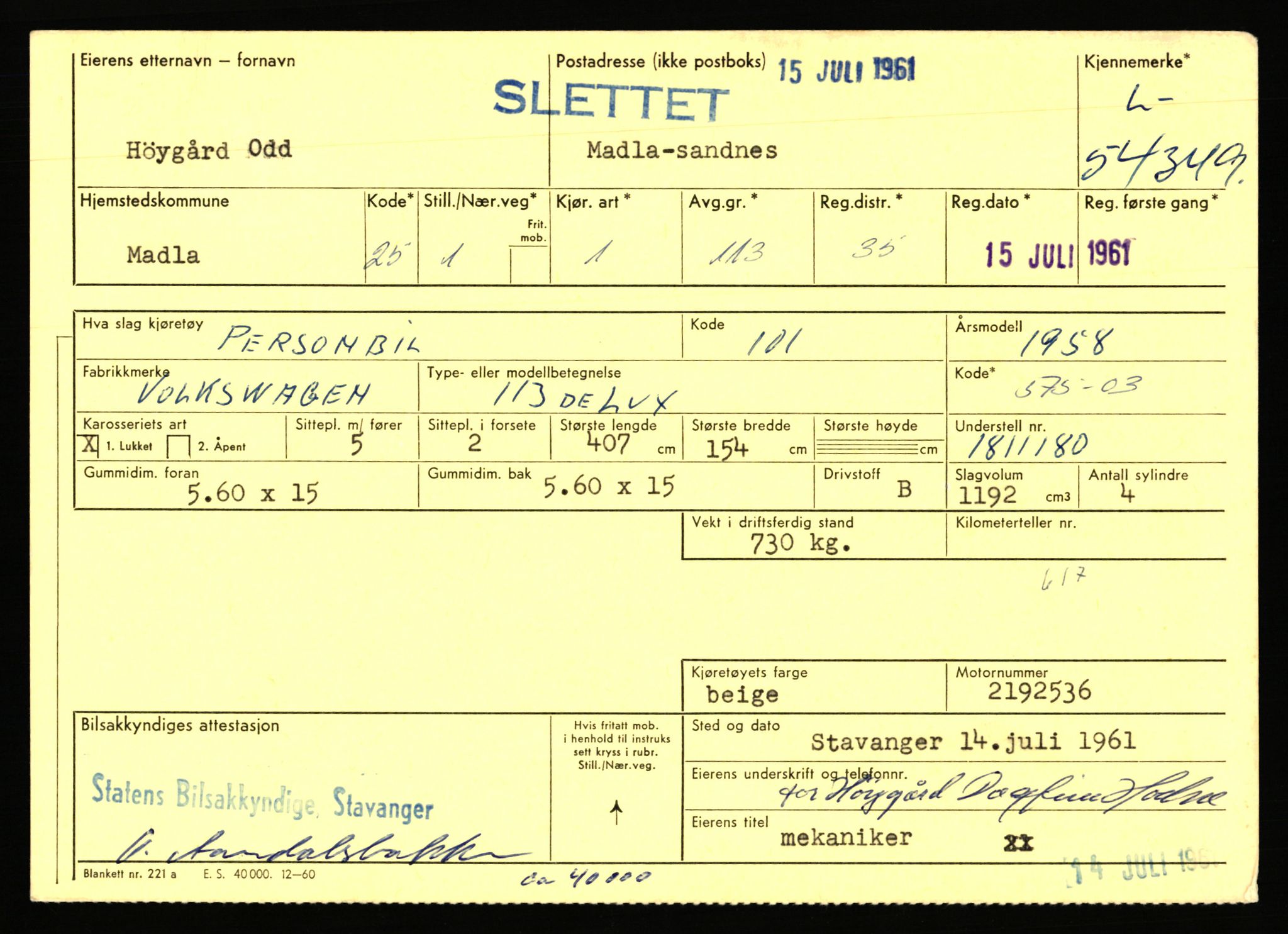 Stavanger trafikkstasjon, AV/SAST-A-101942/0/F/L0054: L-54200 - L-55699, 1930-1971, p. 301