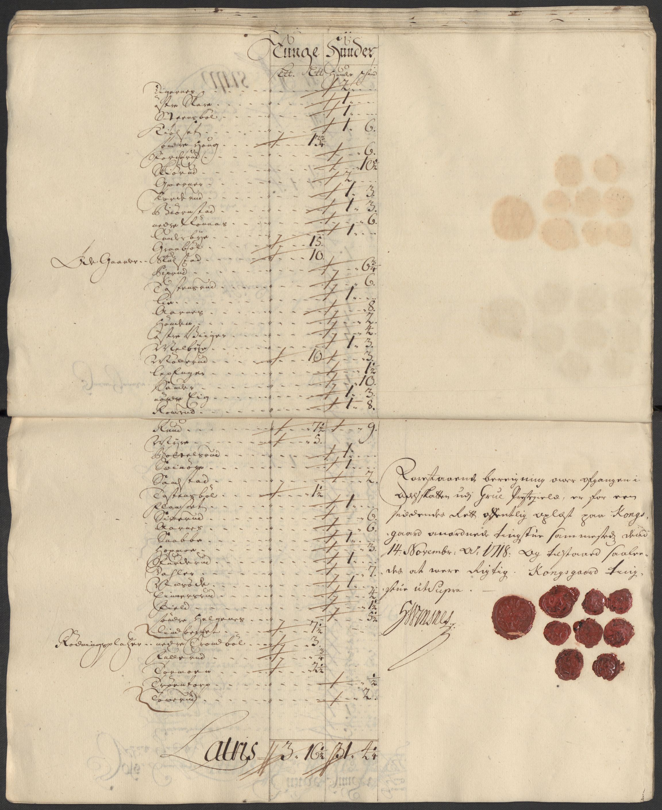 Rentekammeret inntil 1814, Reviderte regnskaper, Fogderegnskap, AV/RA-EA-4092/R13/L0857: Fogderegnskap Solør, Odal og Østerdal, 1718, p. 135