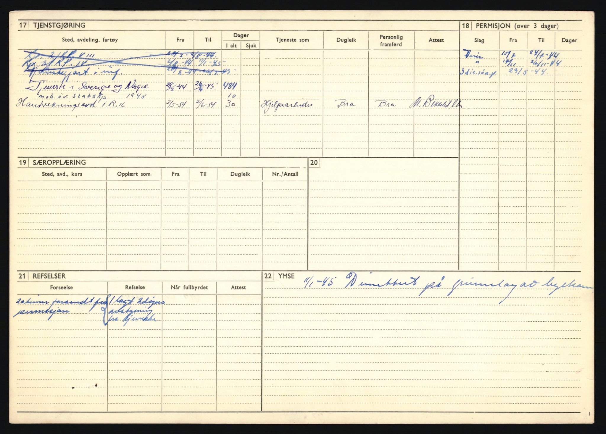 Forsvaret, Troms infanteriregiment nr. 16, AV/RA-RAFA-3146/P/Pa/L0024/0002: Rulleblad / Rulleblad for regimentets menige mannskaper, årsklasse 1941, 1941, p. 59