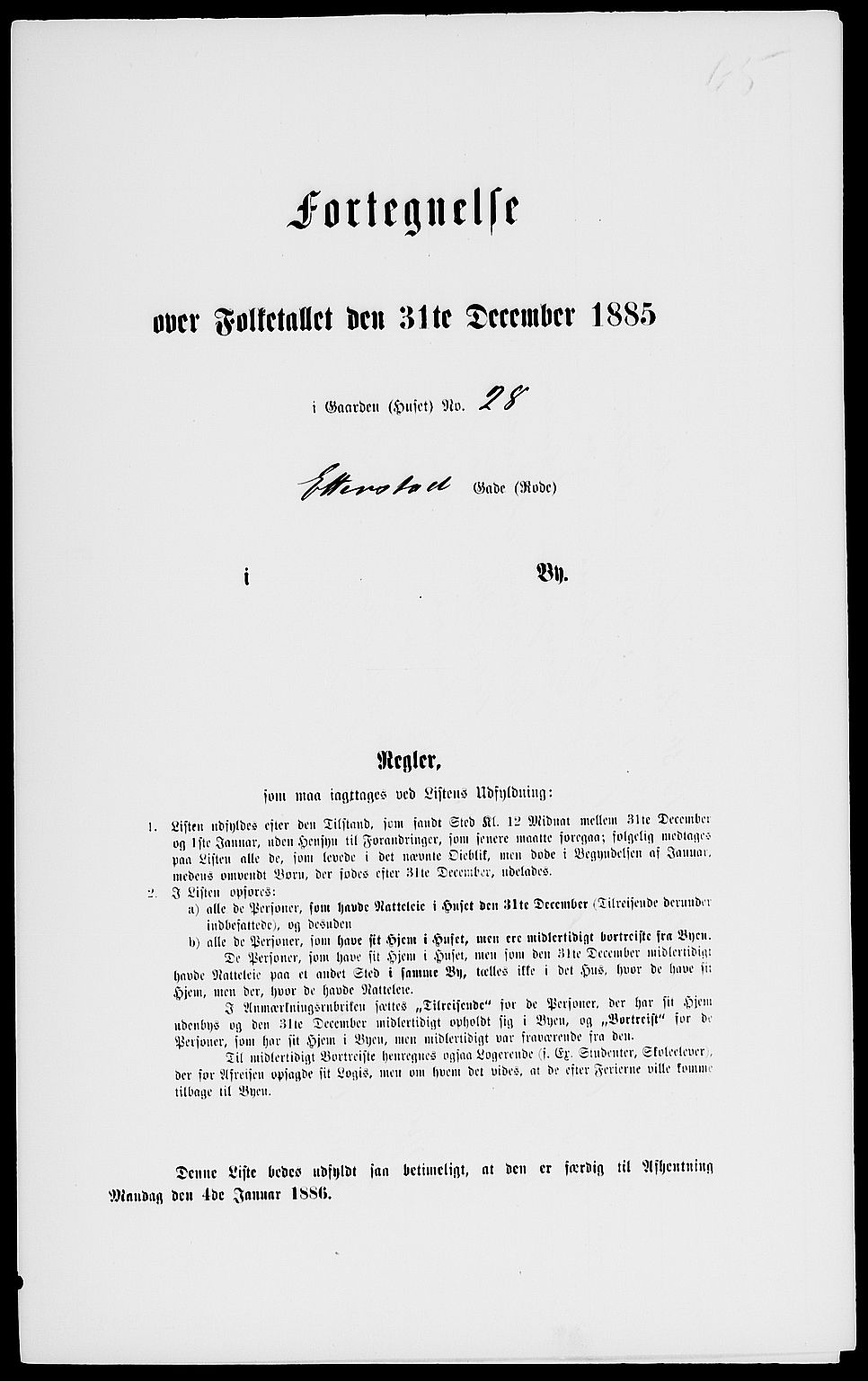 RA, 1885 census for 0301 Kristiania, 1885, p. 8149