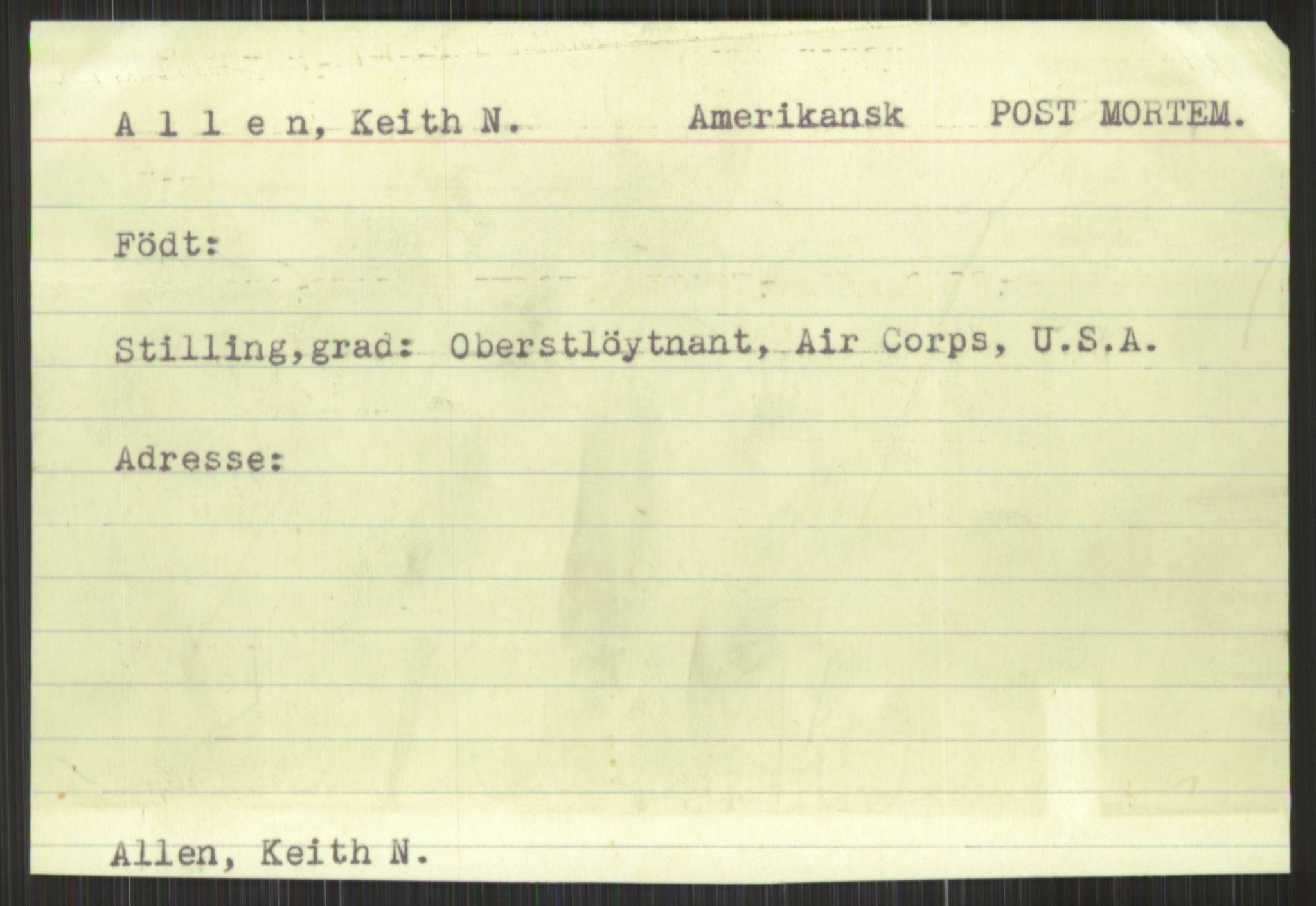 Forsvaret, Krigsdekorasjonskanselliet, AV/RA-RAFA-5156/G/Gd/L0001: Diverse registre, 1944-1956, p. 445