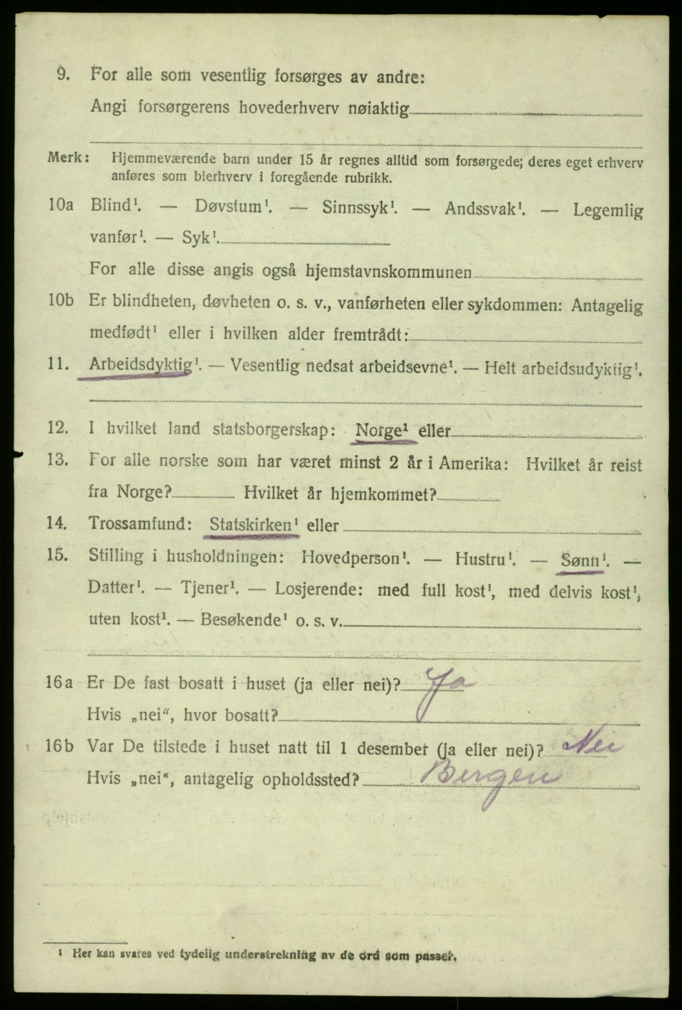 SAB, 1920 census for Manger, 1920, p. 2222