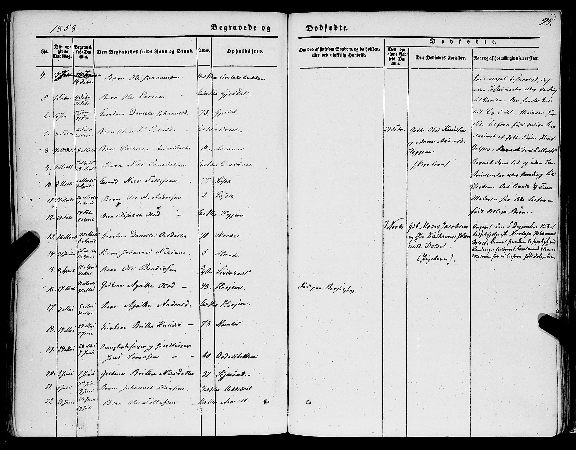 Jølster sokneprestembete, SAB/A-80701/H/Haa/Haaa/L0010: Parish register (official) no. A 10, 1847-1865, p. 25